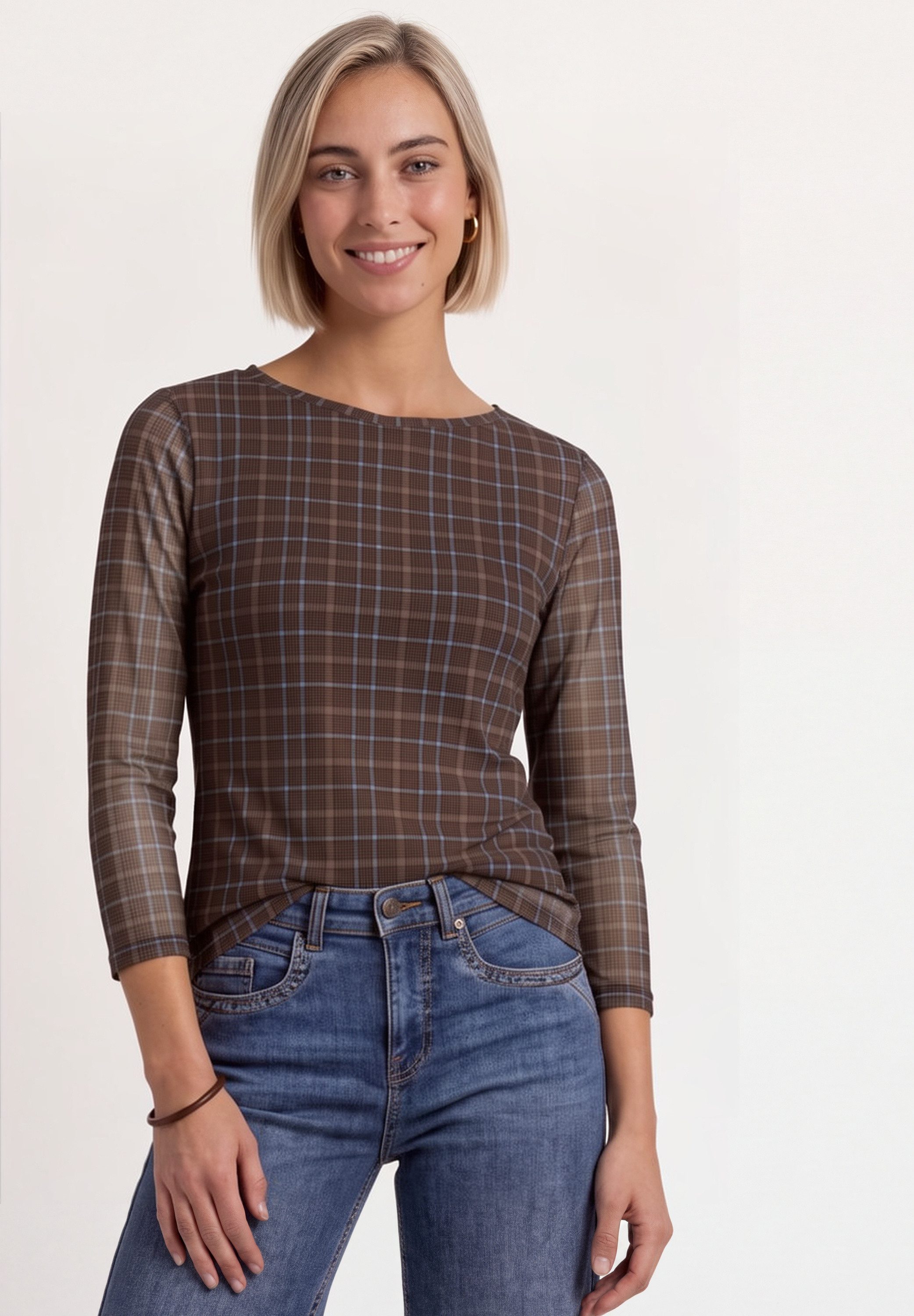 STREET ONE 3/4-Arm-Shirt mit 3/4 Ärmeln
