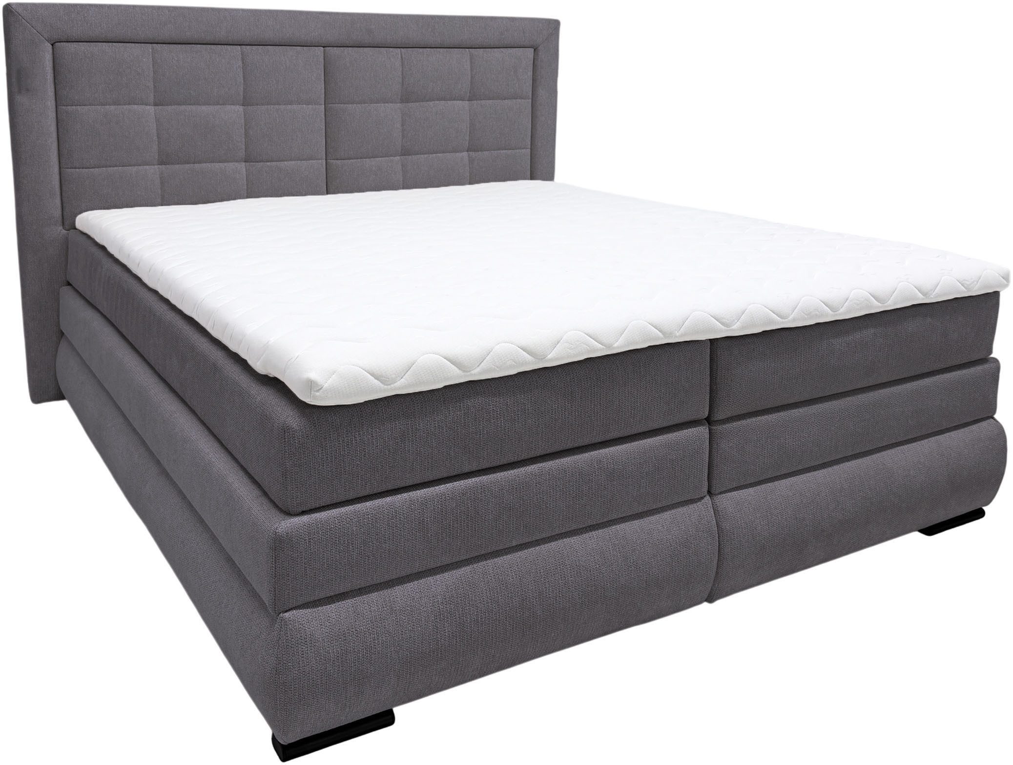 OTTO home Boxspringbett MIVVA, in H3, H4 oder Hmix H3/H4, wahlweise mit oder ohne LED-Leuchten