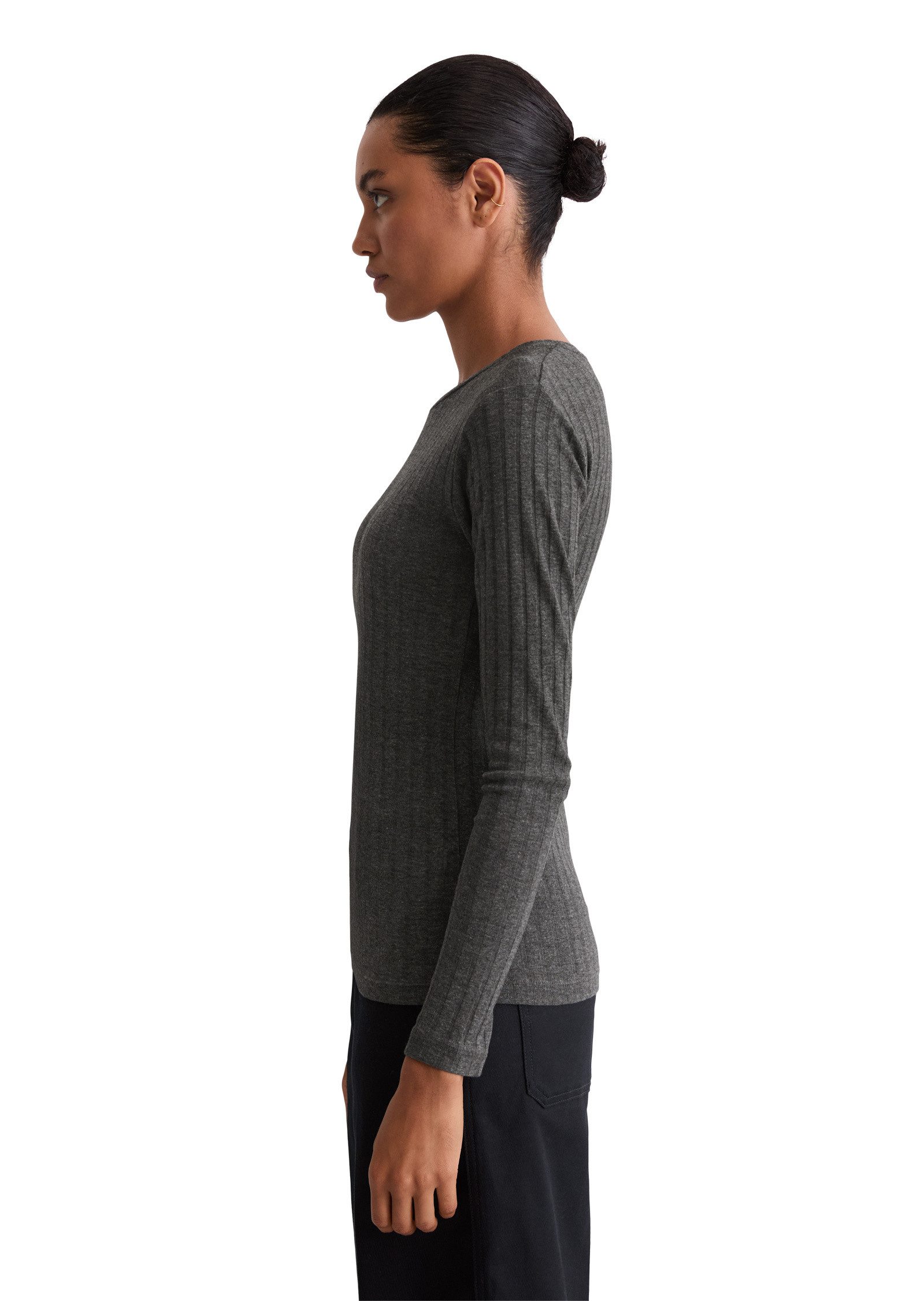 Marc O'Polo Langarmshirt aus Organic-Cotton-Modal-Mix günstig online kaufen