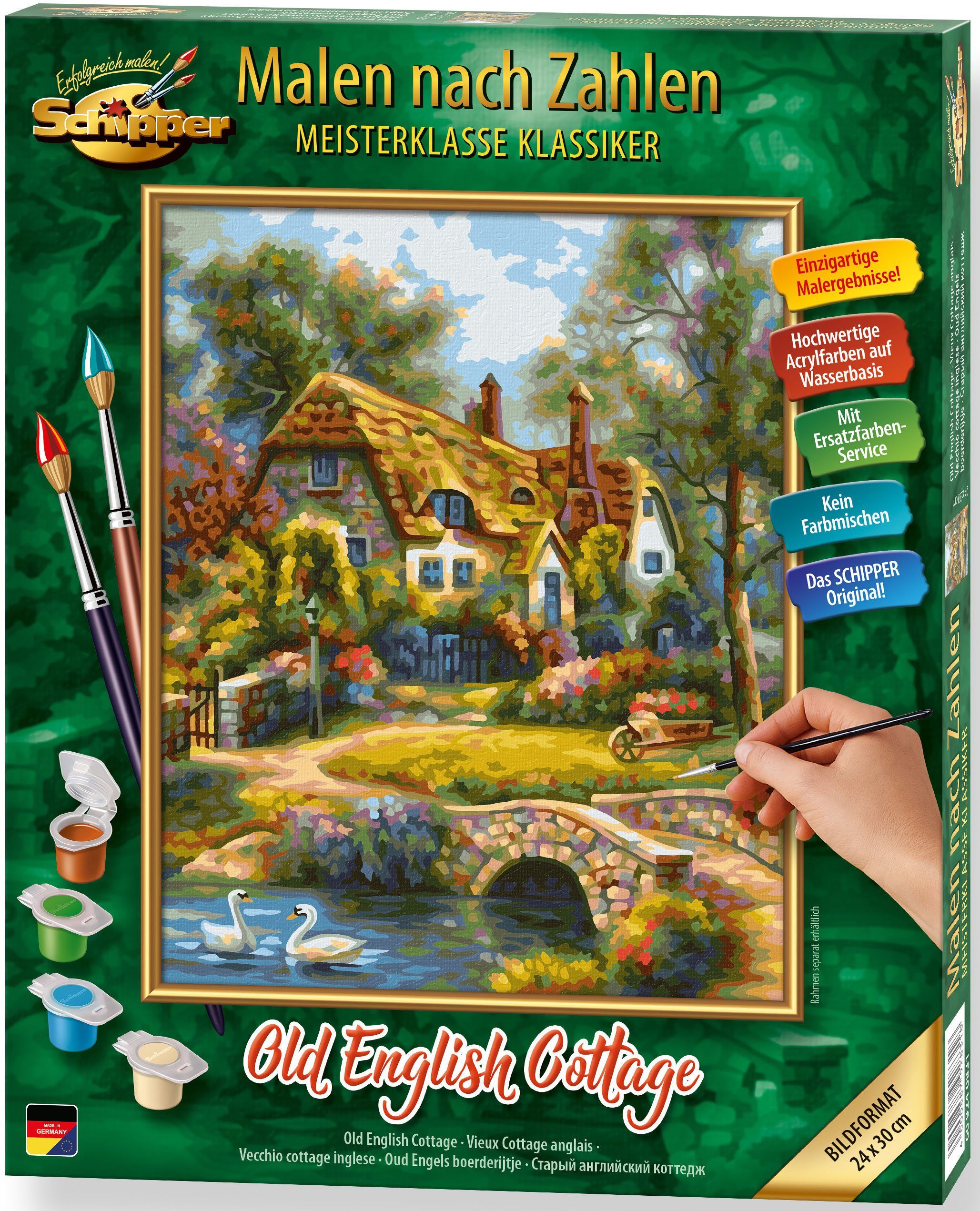 Schipper Malen nach Zahlen Meisterklasse Klassiker - Old English Cottage, Made in Germany