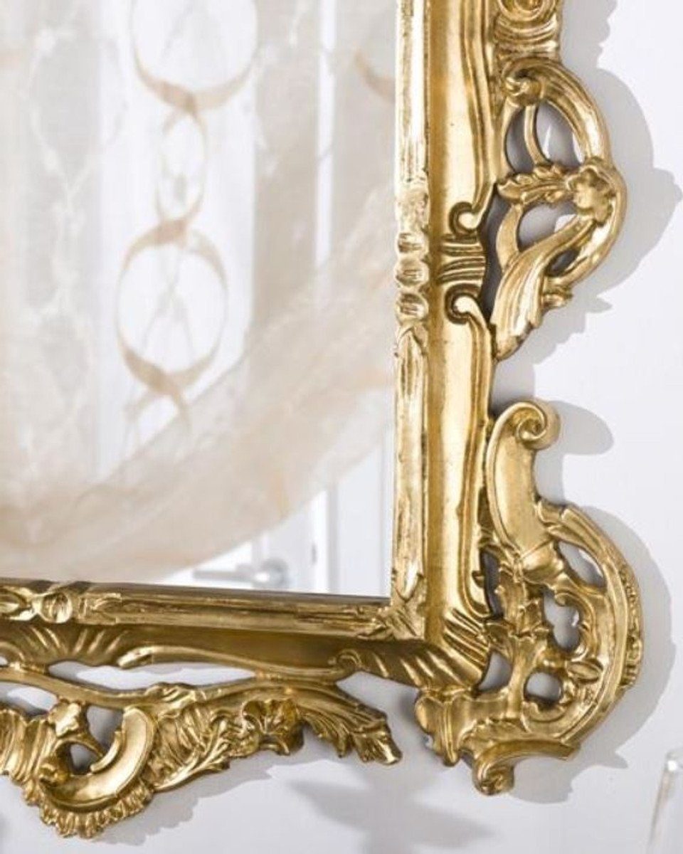 H. Barockspiegel Wandspiegel Prunkvoller im Barock 6 Möbel Barock 128 x x Gold - Barockstil 82 Padrino - Casa Spiegel cm Luxus