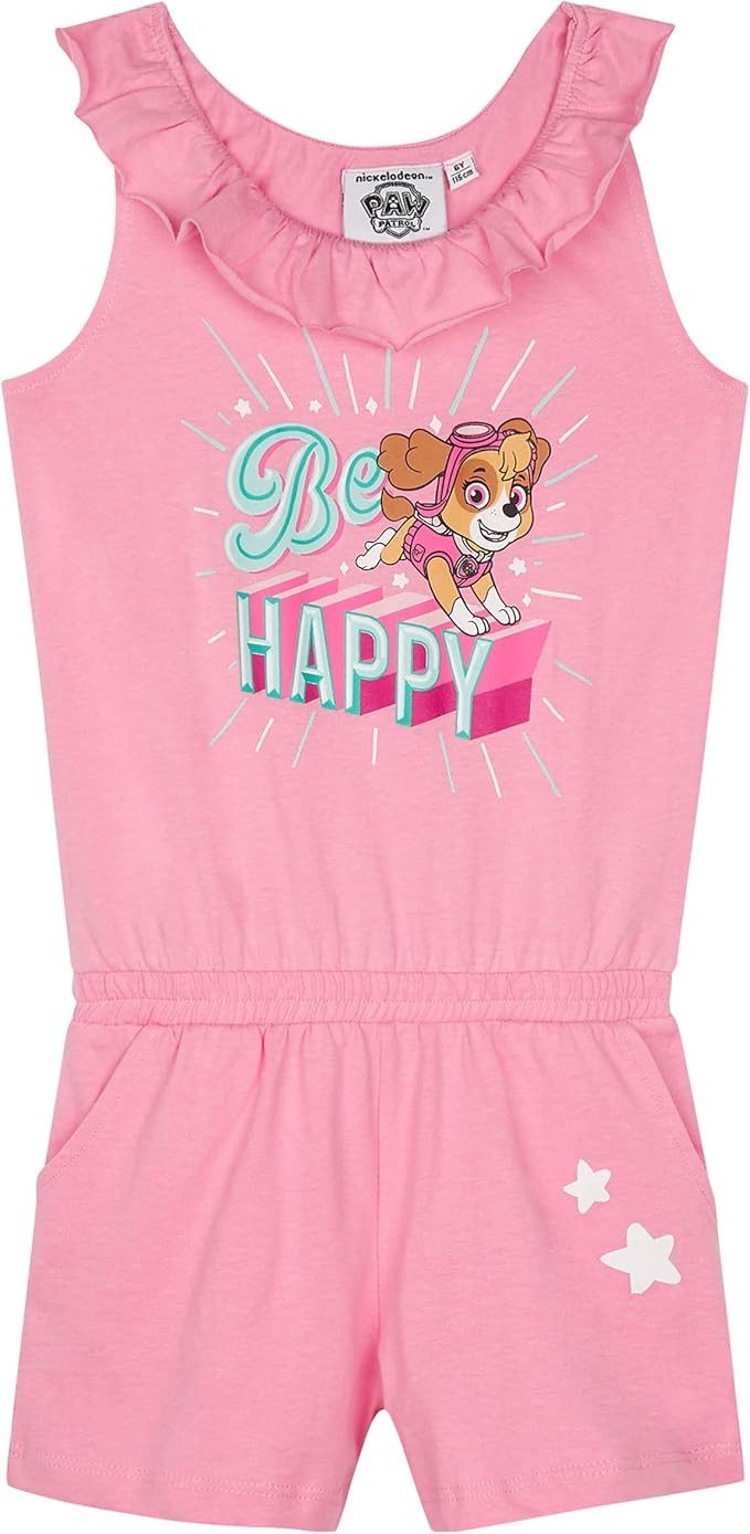 Kurzoverall Paw Patrol Mädchen kurzer Jumpsuit Overall Sommeranzug 2-8 Jahre