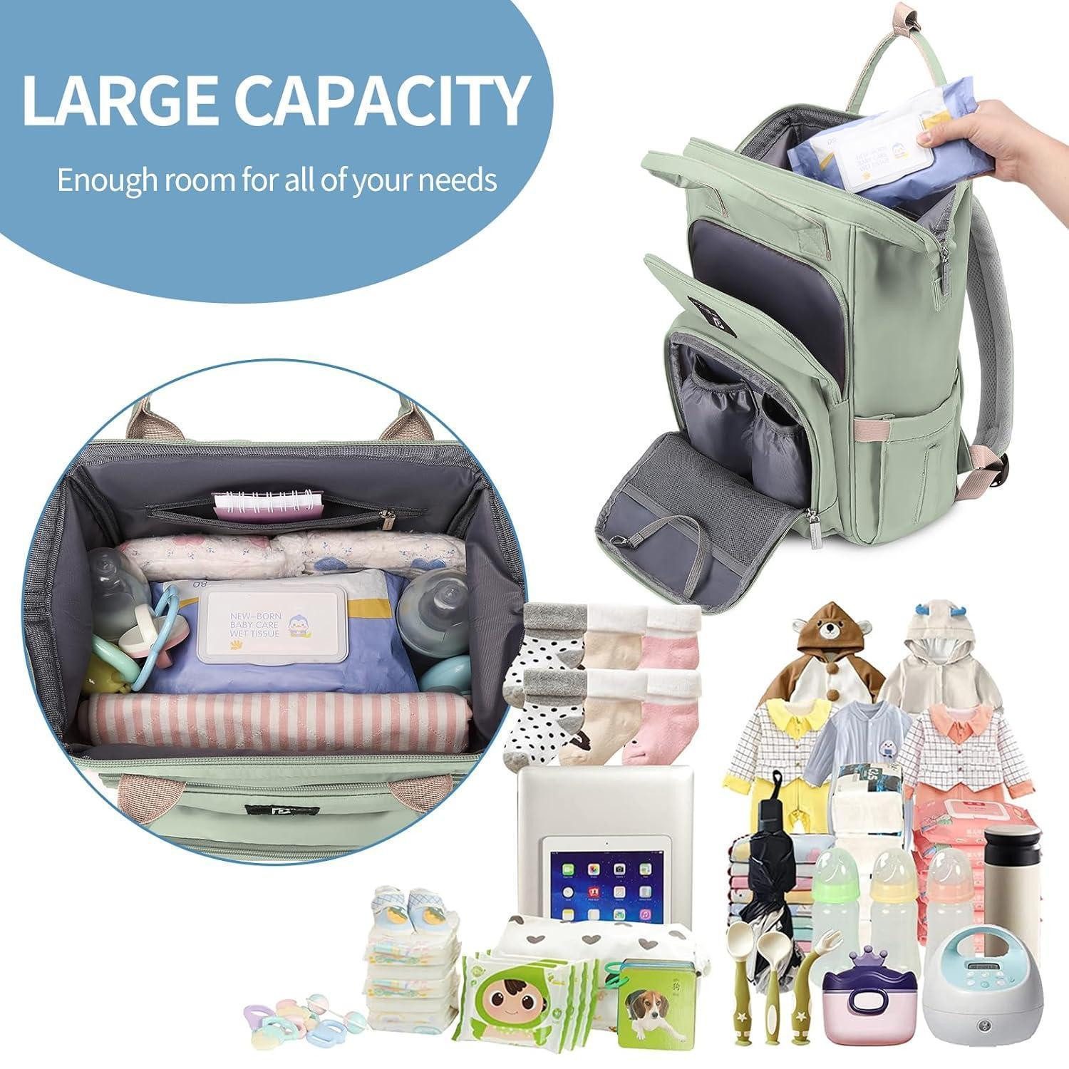 LuxusKollektion Wickelrucksack Wickelrucksack Baby Rucksack wasserdicht Große Kapazität reisetasche