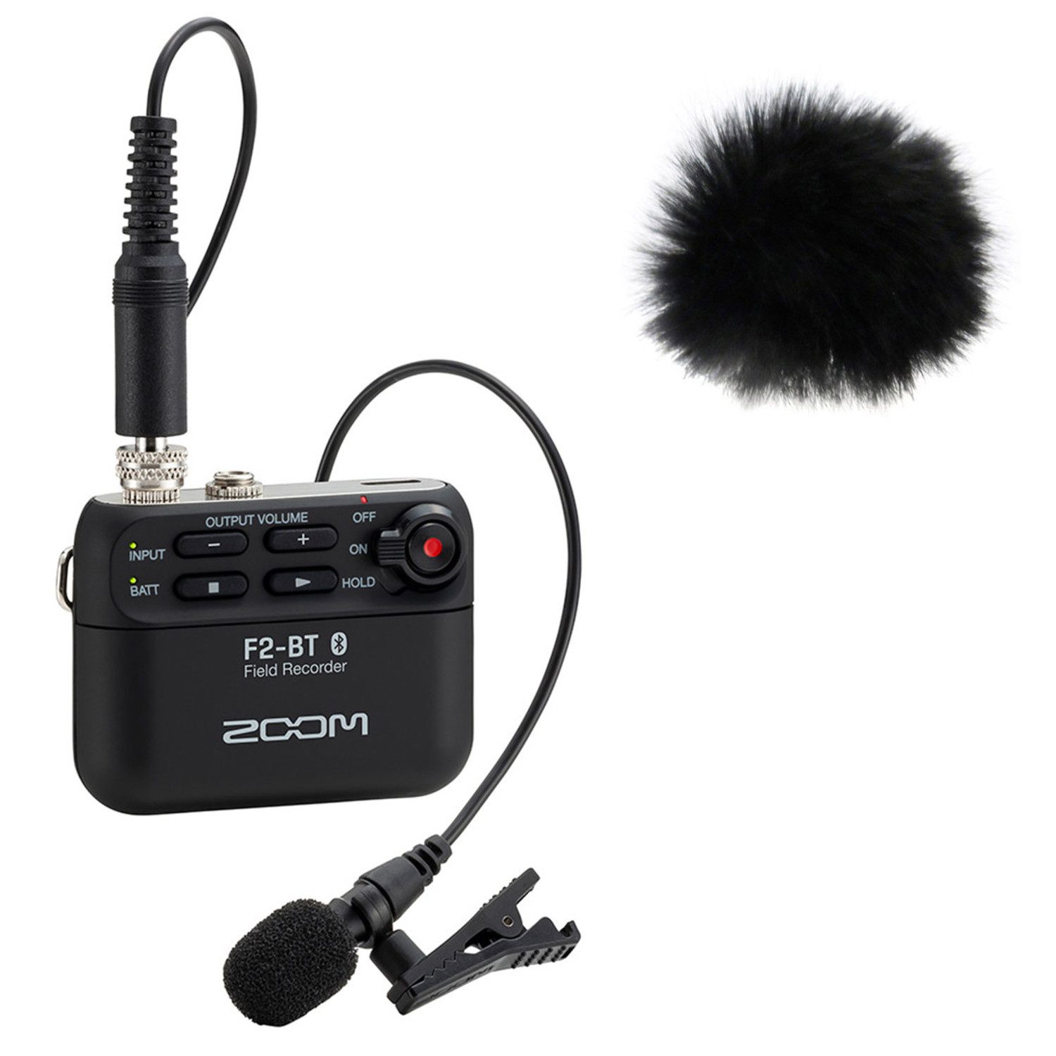 Zoom Audio Zoom F2-BT Bluetooth Recorder mit Windschutz Digitales Aufnahmegerät (mit Windschutz)