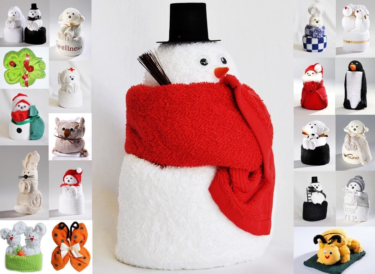 JACK Handtuch Set Frottier Geschenk Set viele Modelle Handarbeit Origami Gästetuch, (1-St), Handtuch, Waschhandschuh, gefaltete Tiere, tolle Geschenkidee