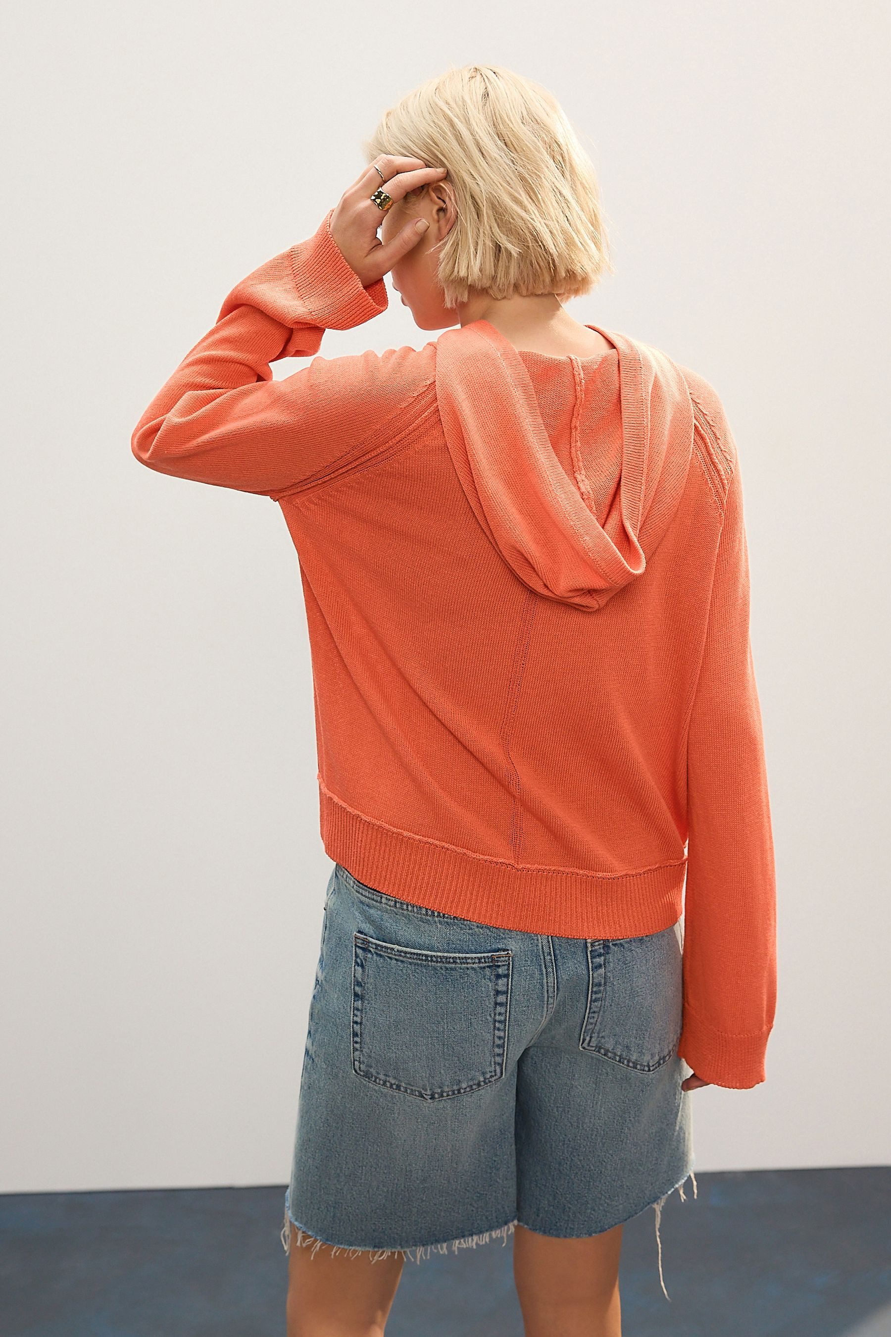 Next Strickpullover Leichtes Relaxed Fit Hoodie günstig online kaufen