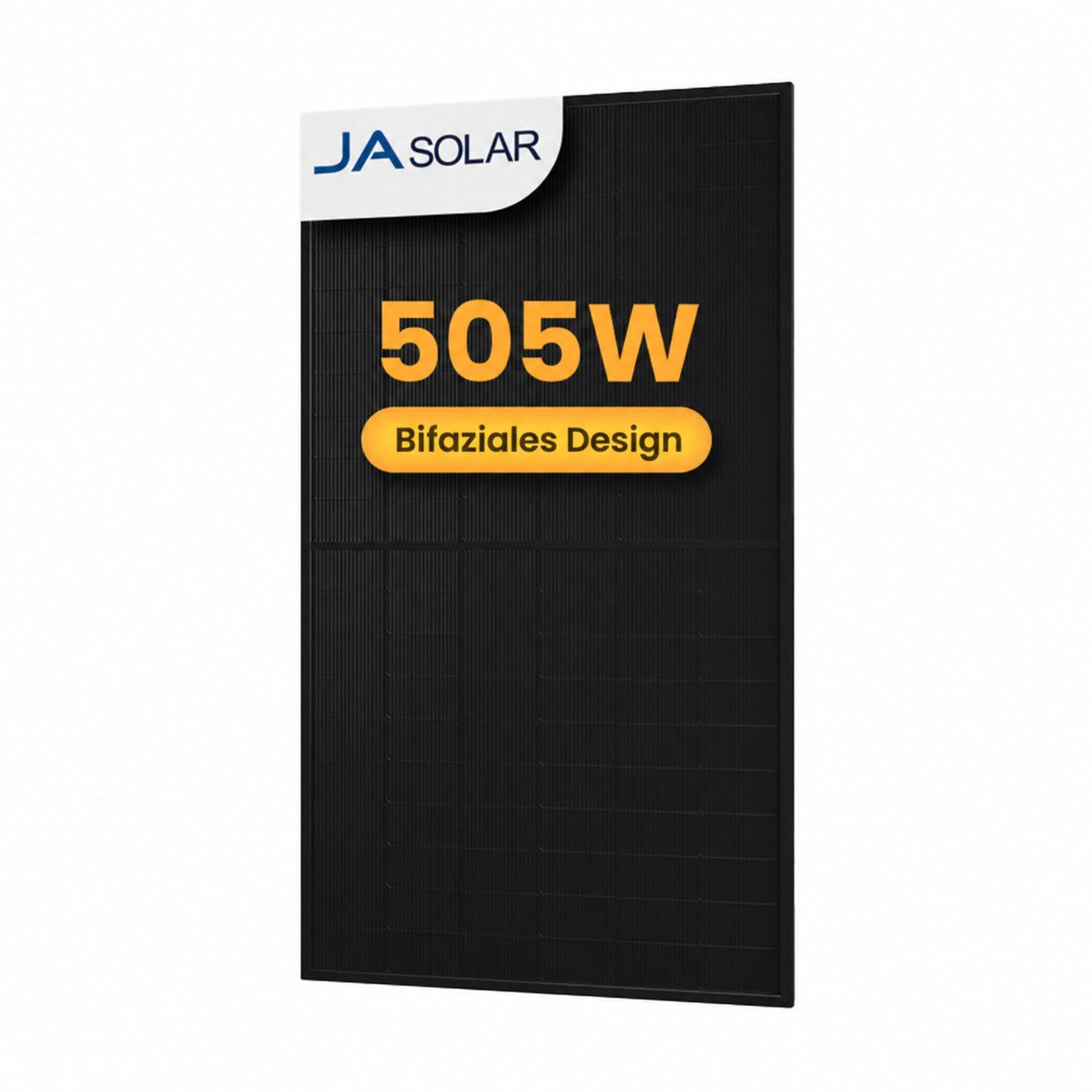 JA SOLAR Solarmodul Solarmodul 505W N-Type Bifazia Glas-Glas, 22.8% Efficiency full black, 505 W, Monokristallin, (24-St., 1/2/4/6/12/24/36 Pcs JA Solar 505W solarmodul), IP68