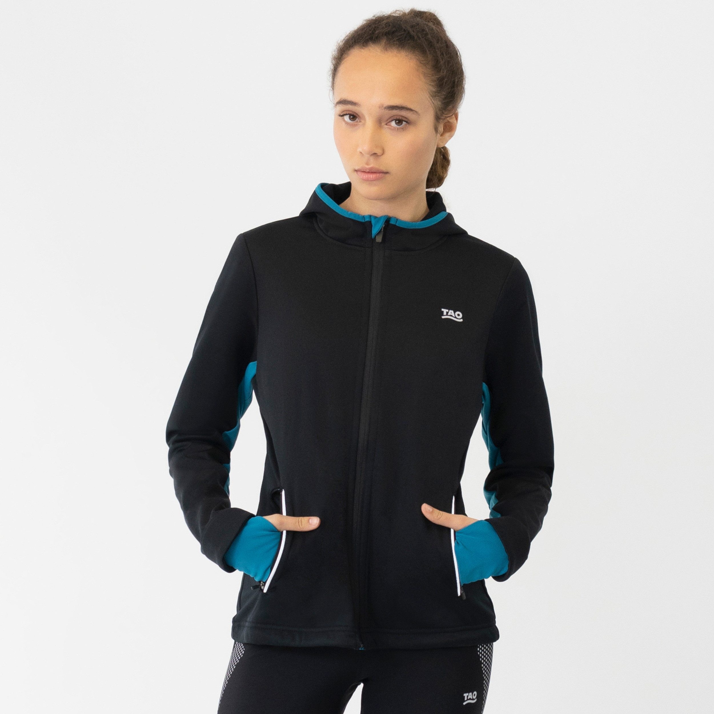 TAO Laufjacke Bjarka mit angesetztem Handschuh und Daumenschlaufe