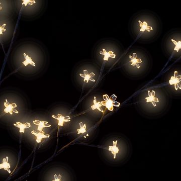 vidaXL Dekolicht Weihnachtsbaum 120 LEDs Warmweißes Licht Kirschblüten 150 cm