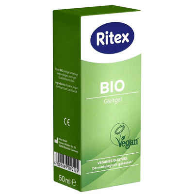 Ritex Gleitgel BIO, Tube mit 50ml veganes Gleitgel, aus natürlichen Rohstoffen und ohne Zusatzstoffe