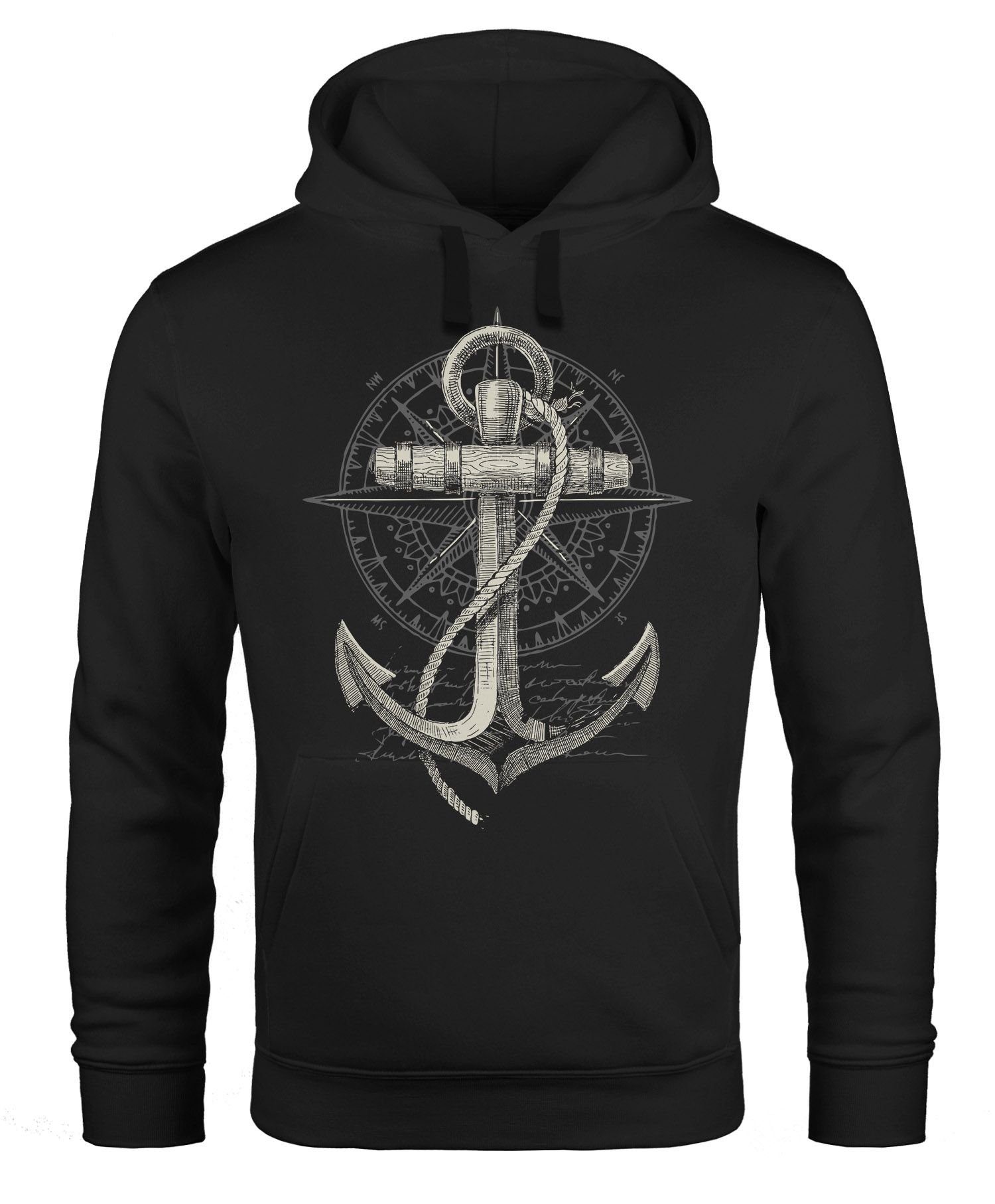 Neverless Hoodie Hoodie Herren Print Aufdruck Kapuzen-Pullover Männer Fashi günstig online kaufen