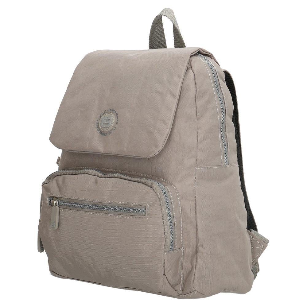 Enrico Benetti Freizeitrucksack hell mit Sicherheitsfach am Rücken beige offwhite