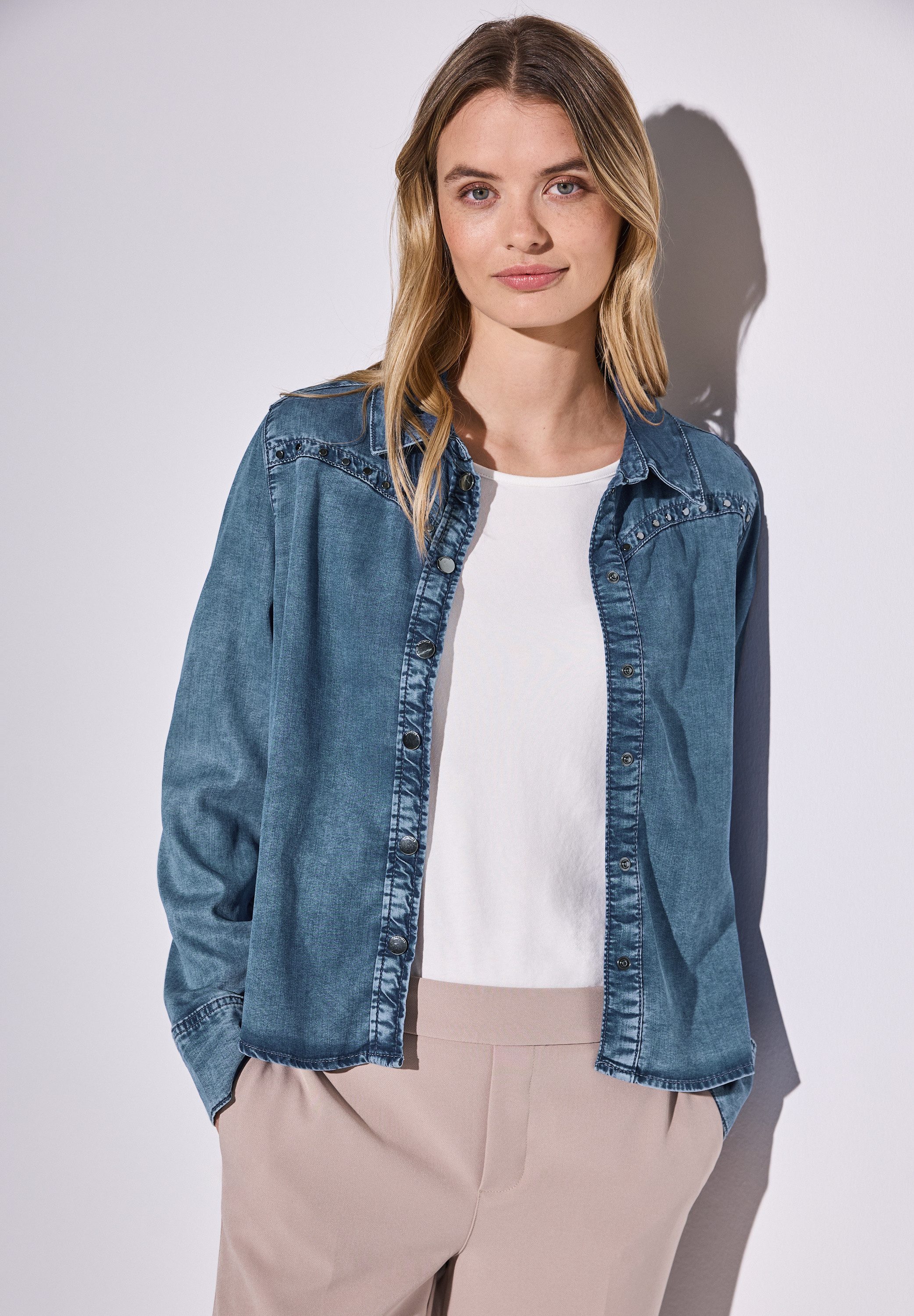 Jeansbluse