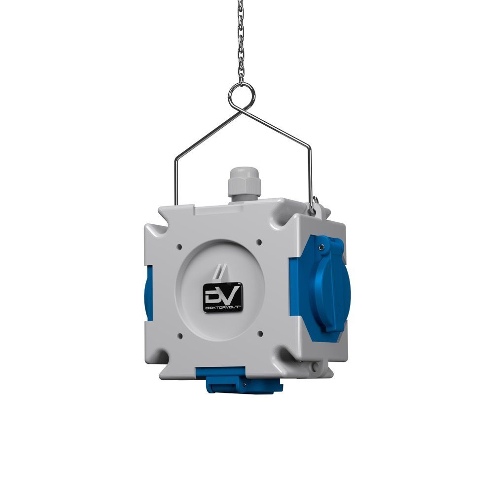 Stromverteiler mDV Kabelverschraubung 3x230V Steckdosenverteiler 3-fach Doktorvolt Energiewürfel