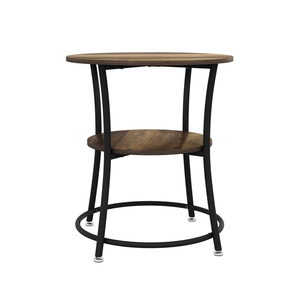 Vicco Couchtisch Quebec, Eiche rustikal, 50 x 50 cm mit Ablage günstig online kaufen