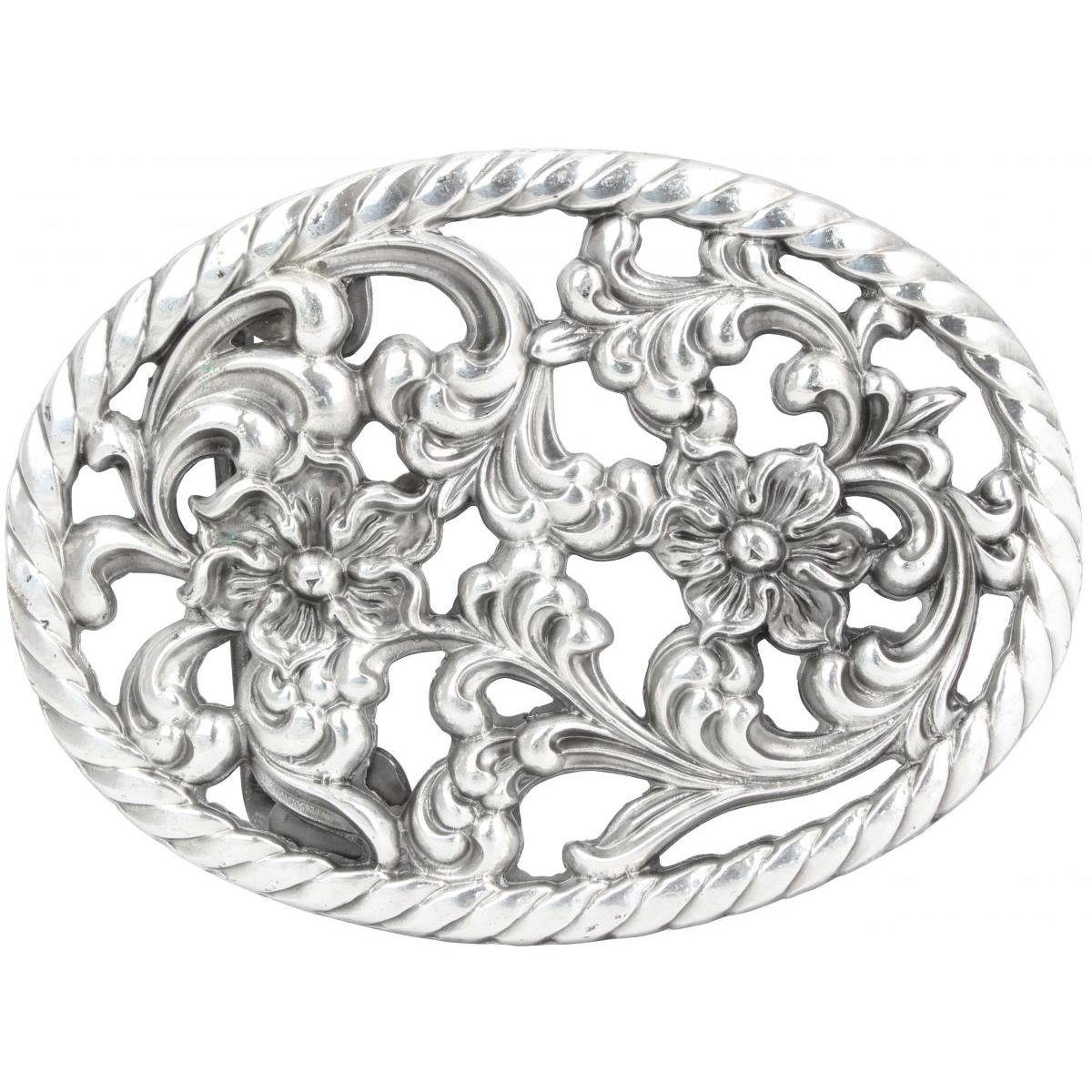 BELTINGER Gürtelschnalle Flower 4,0 cm - Buckle Wechselschließe Gürtelschließe 40mm - Gürtel bi (1-St)