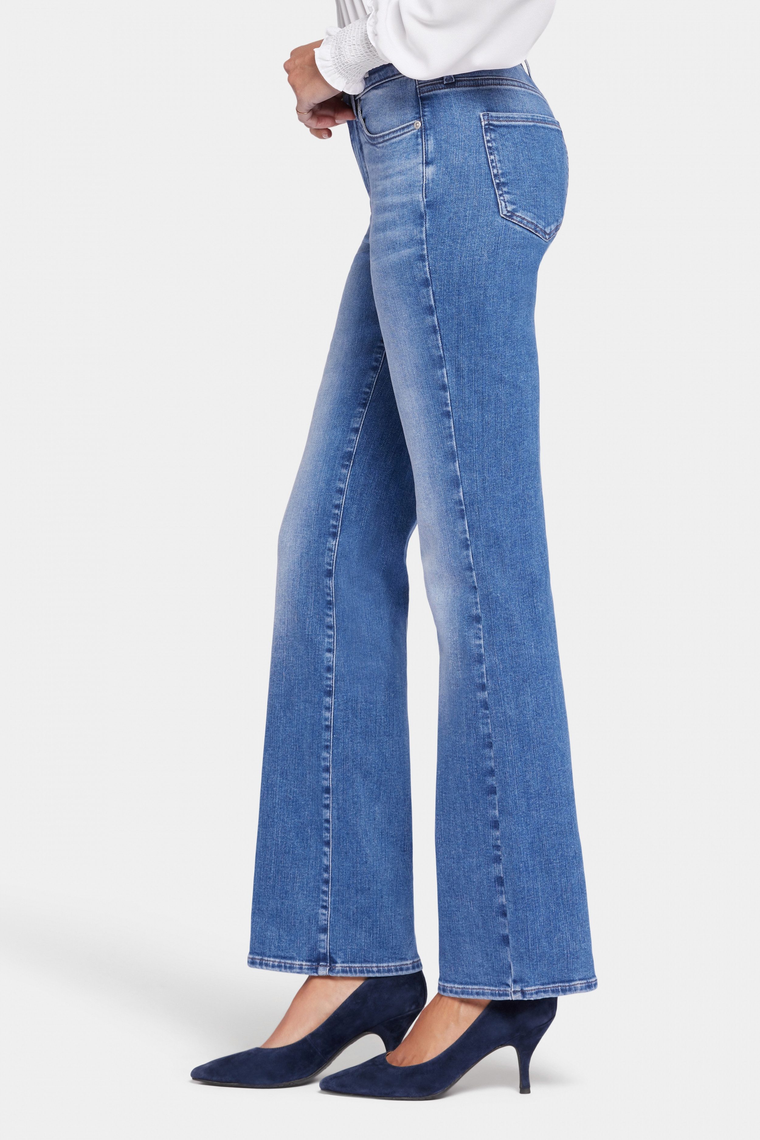 NYDJ Slim-fit-Jeans Blake Slim Flared Jeans mit hoher Taille