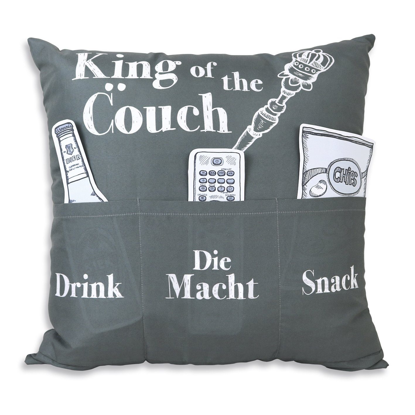 HERGO Taschen Männerkissen King HTI-Living Creation the Couch mit of Dekokissen