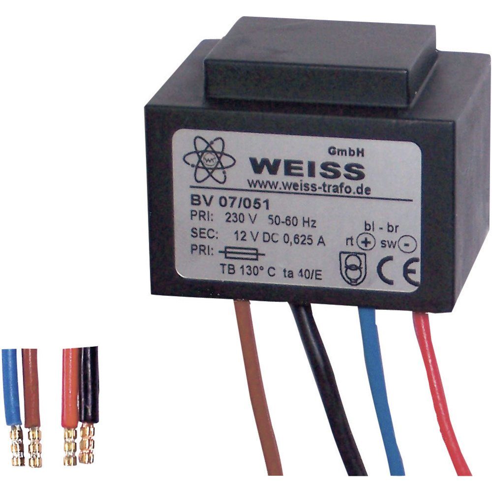 Weiss Elektrotechnik 07/053 Kompaktnetzteil Transformator 1 x 230 V 1 Trafo