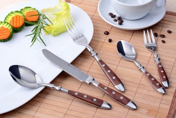 GRÄWE Besteck-Set GRÄWE Besteckset 36-teilig braun NÜRNBERG, Edelstahl 18/0