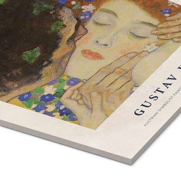 Posterlounge Acrylglasbild Gustav Klimt, True Relaxation does not Exist for Me, Schlafzimmer Vintage Malerei