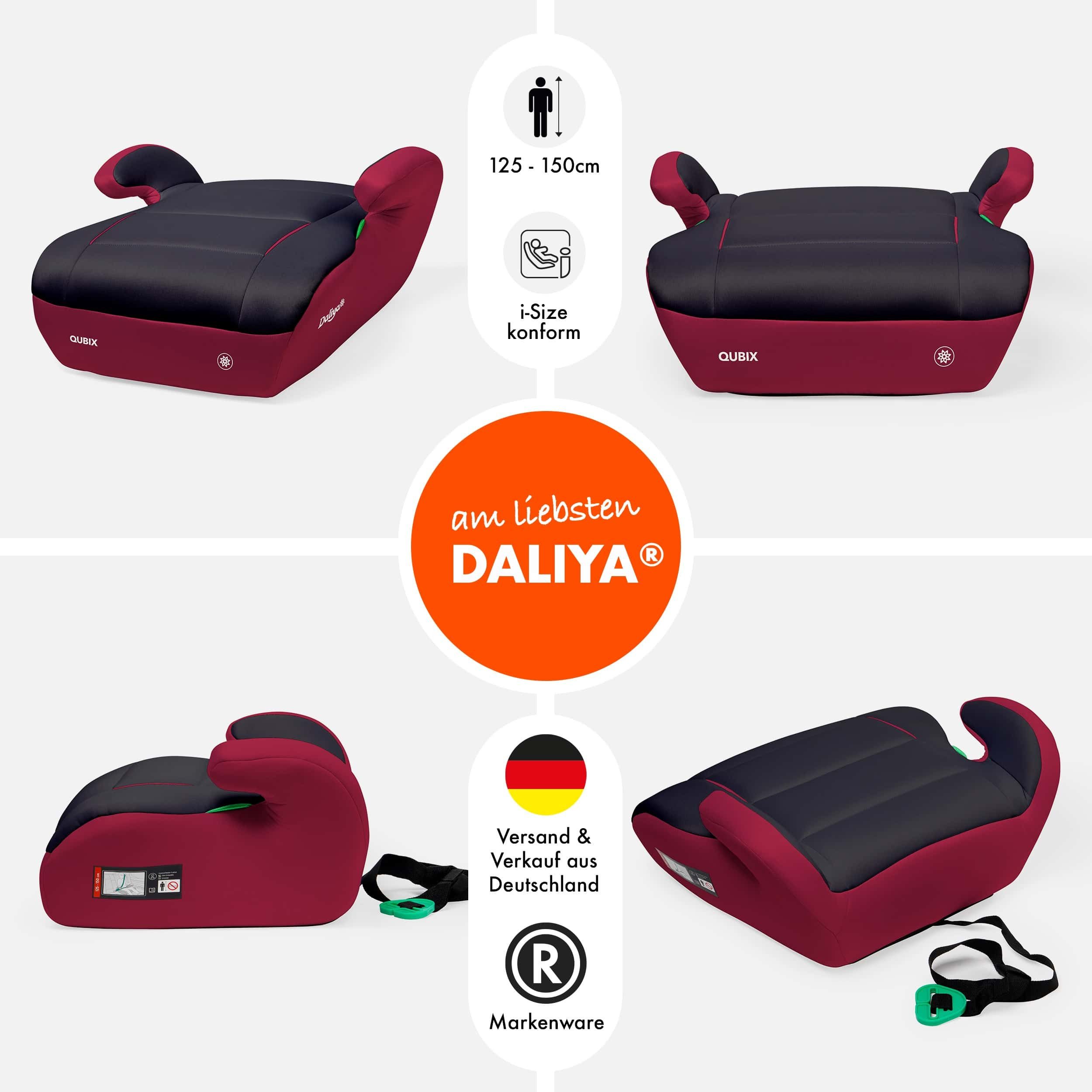 Daliya® Kindersitzerhöhung QUBIX I-Size Sitzerhöhung, Kindersitzerhöhung, Kindersitz, ab: ab 6 Jahre oder 125cm Körpergröße, bis: bis 12 Jahre oder 150cm Körper – Bild 2 von 5