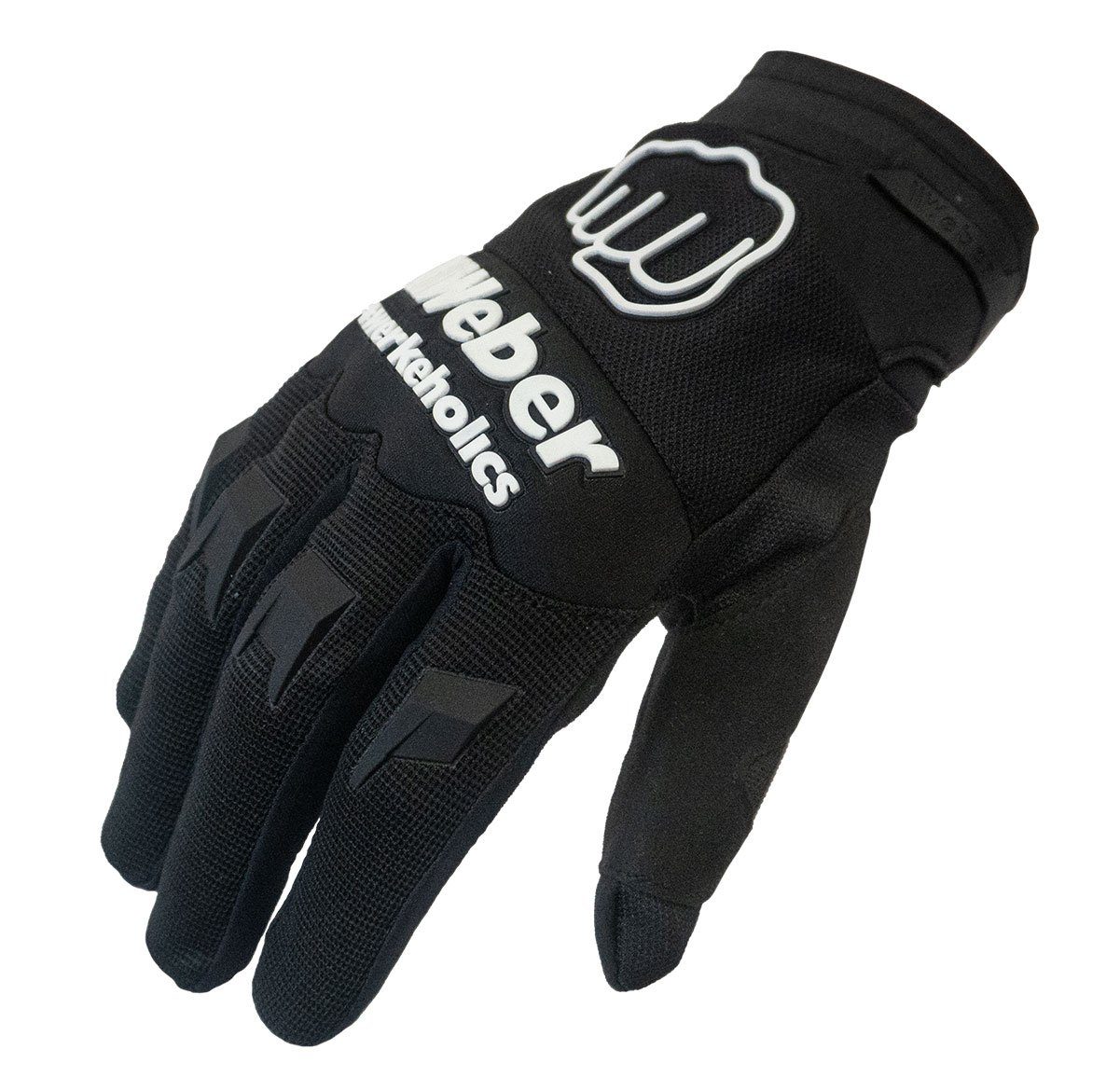 Weber GmbH Motorradhandschuhe Weber #Werkeholics Handschuhe schwarz / weiß S