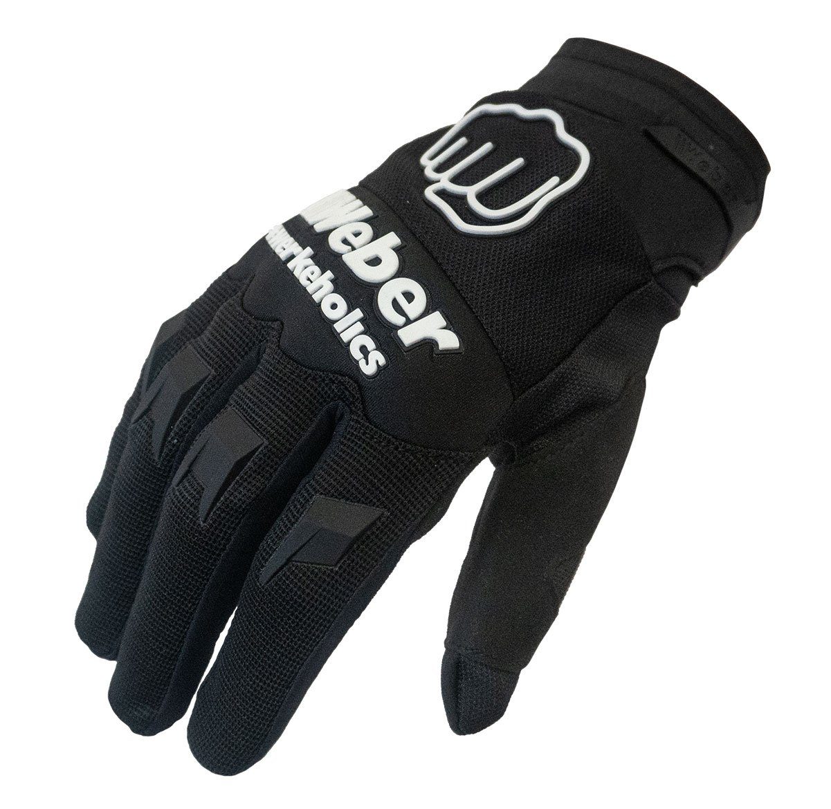 Weber GmbH Motorradhandschuhe Weber #Werkeholics Handschuhe schwarz / weiß günstig online kaufen
