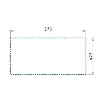 Pyramis Granitspüle Pyramis Einbauspüle Fibertek Siroko (100x50) 1 B 1 D schwarz, 100/50 cm