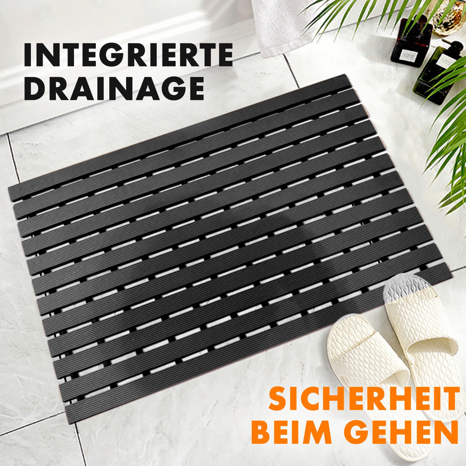 Kubus Duschmatte Antirutsch-Bädermatte mit Drainagefunktion, Vinyl, günstig online kaufen