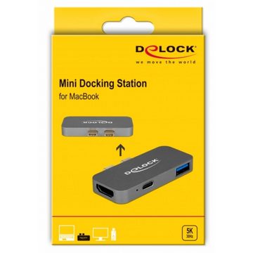 Delock Laptop-Dockingstation Mini Dockingstation für MacBook 5K