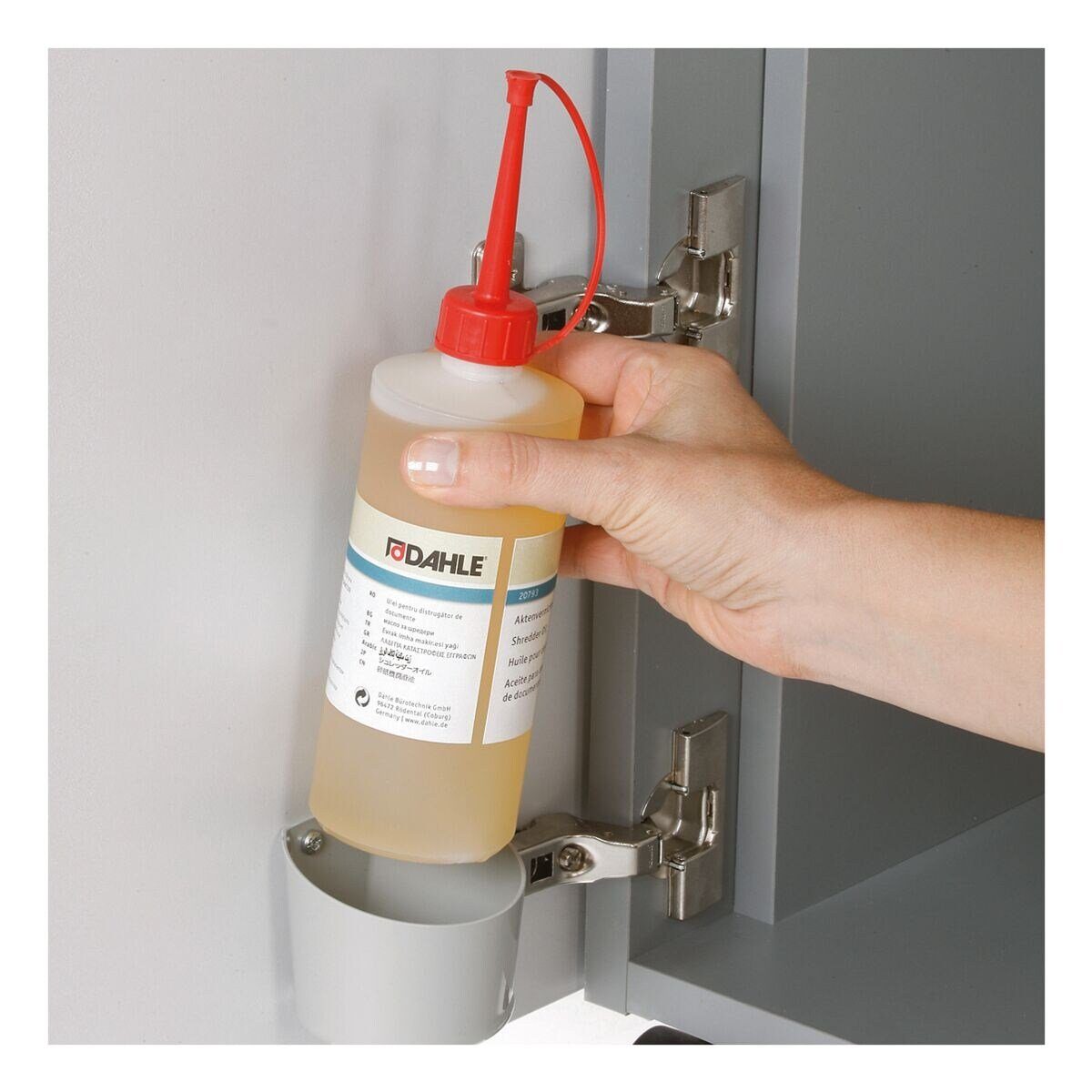 DAHLE Aktenvernichter 510air, Mikroschnitt 15x2 mm, bis 13 Blatt, 100 Liter, mit Feinstaubfilter