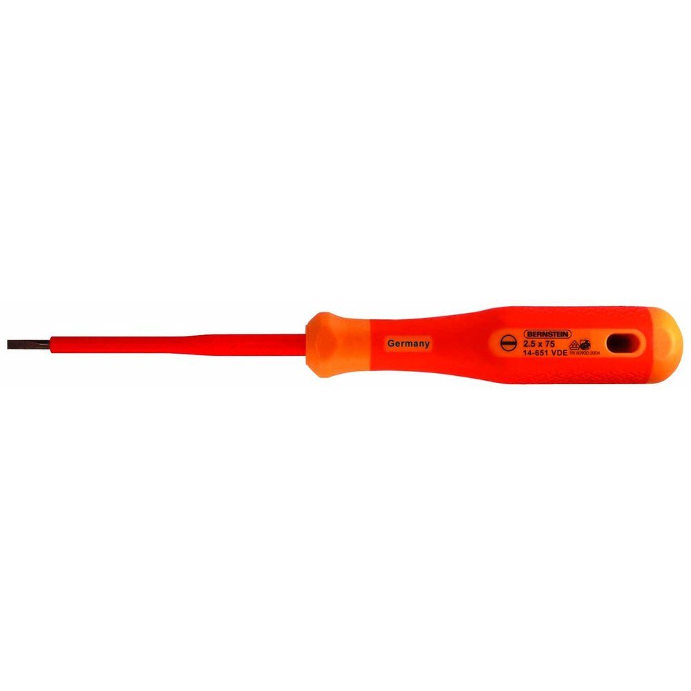 BERNSTEIN TOOLS FOR ELECTRONICS Schraubendreher Bernstein Tools 14-652-VDE VDE Schlitz-Schraubendreher Klingenbreite: