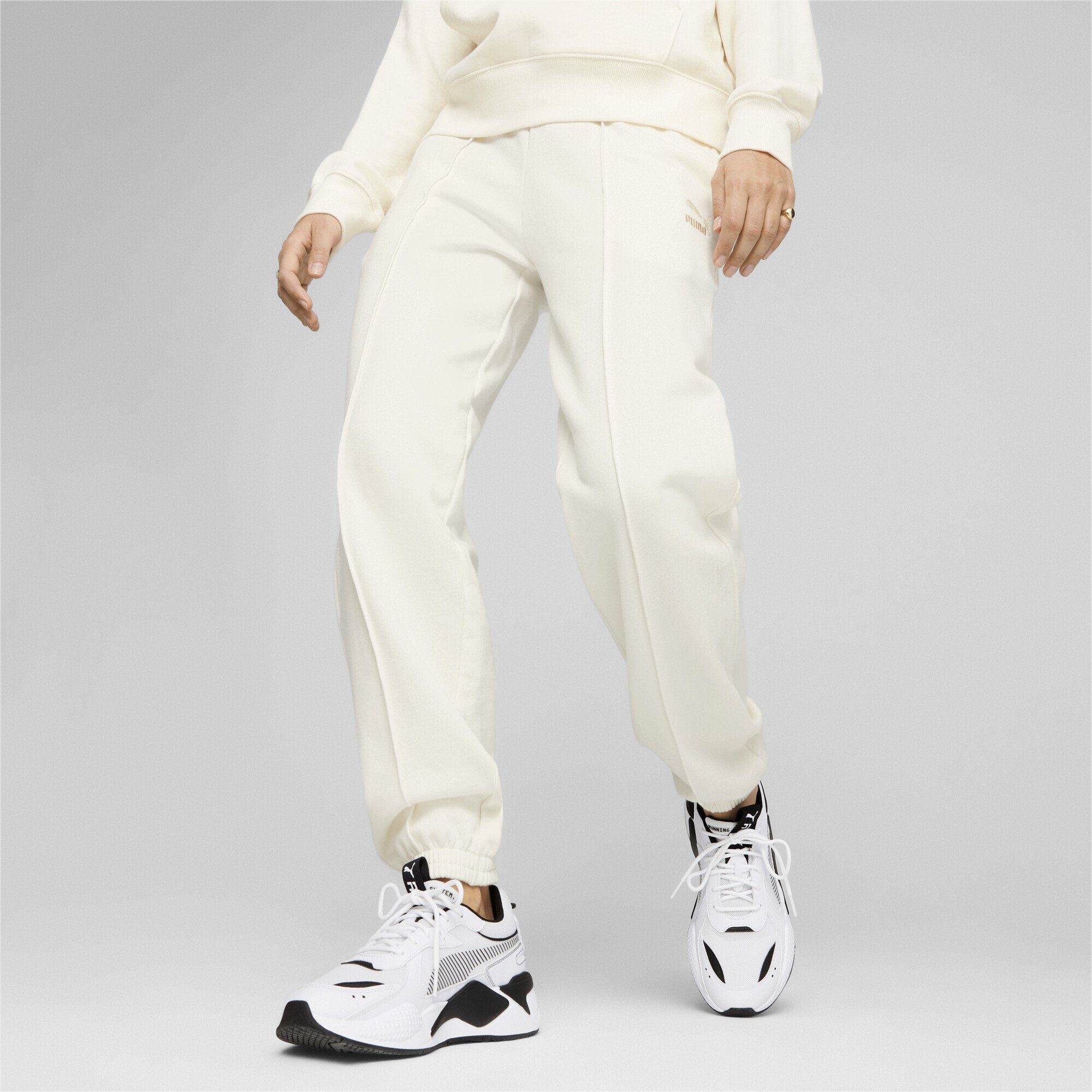 Mix Sporthose PUMA No Classics Warm Color Damen Jogginghose White