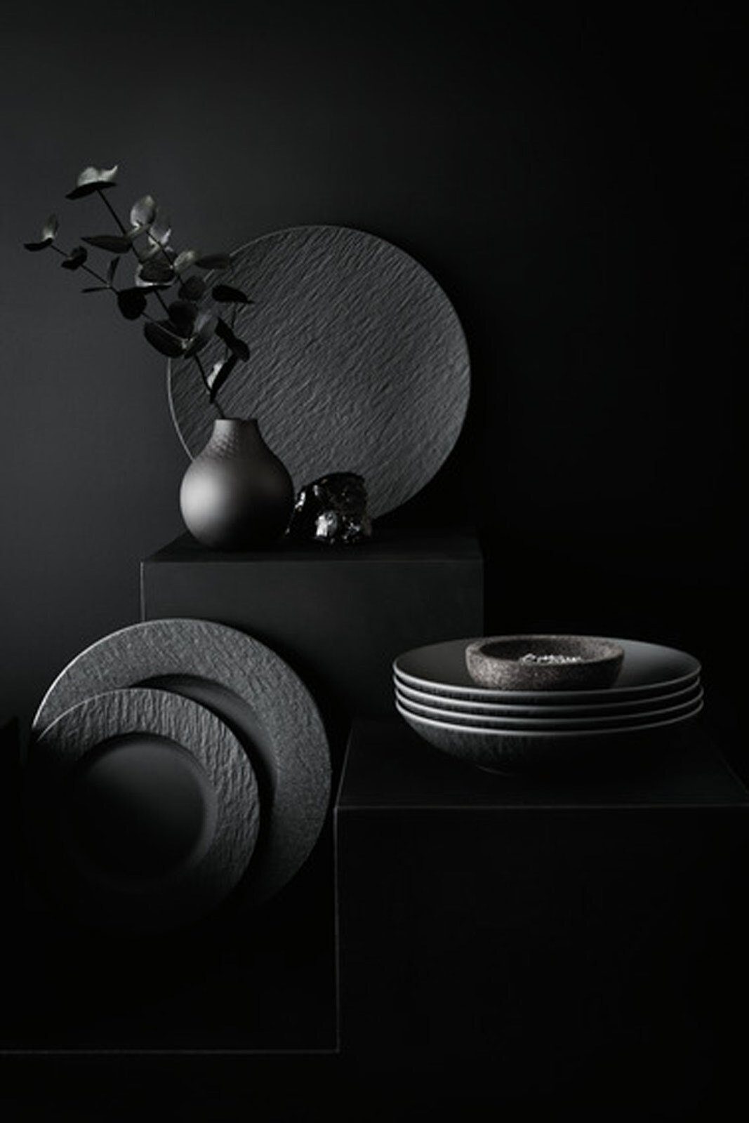 Villeroy & Boch Speiseteller Manufacture Rock Speiseteller ø 27.0 cm 6er Set, (6 St)