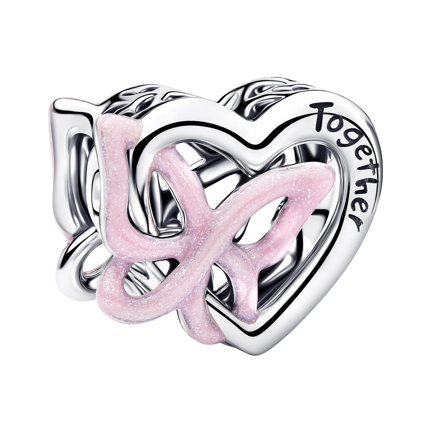 Pandora Charm-Armband Damen-Set Silber Verschlungenes & Schmetterling