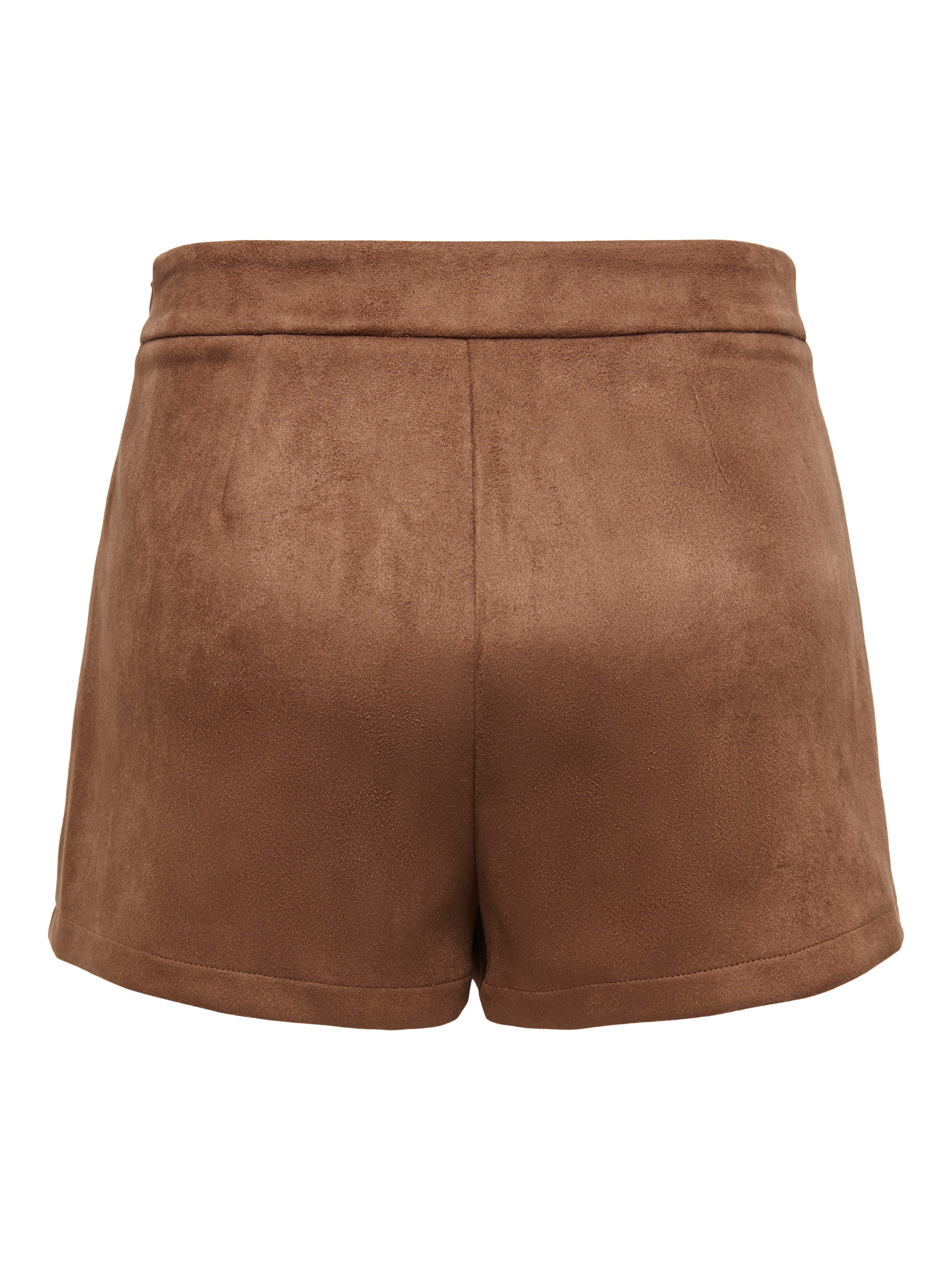 ONLY Hosenrock ONLADDI HW FAUX SUEDE SKORT CC PNT Materialmix mit Stretch, high waist