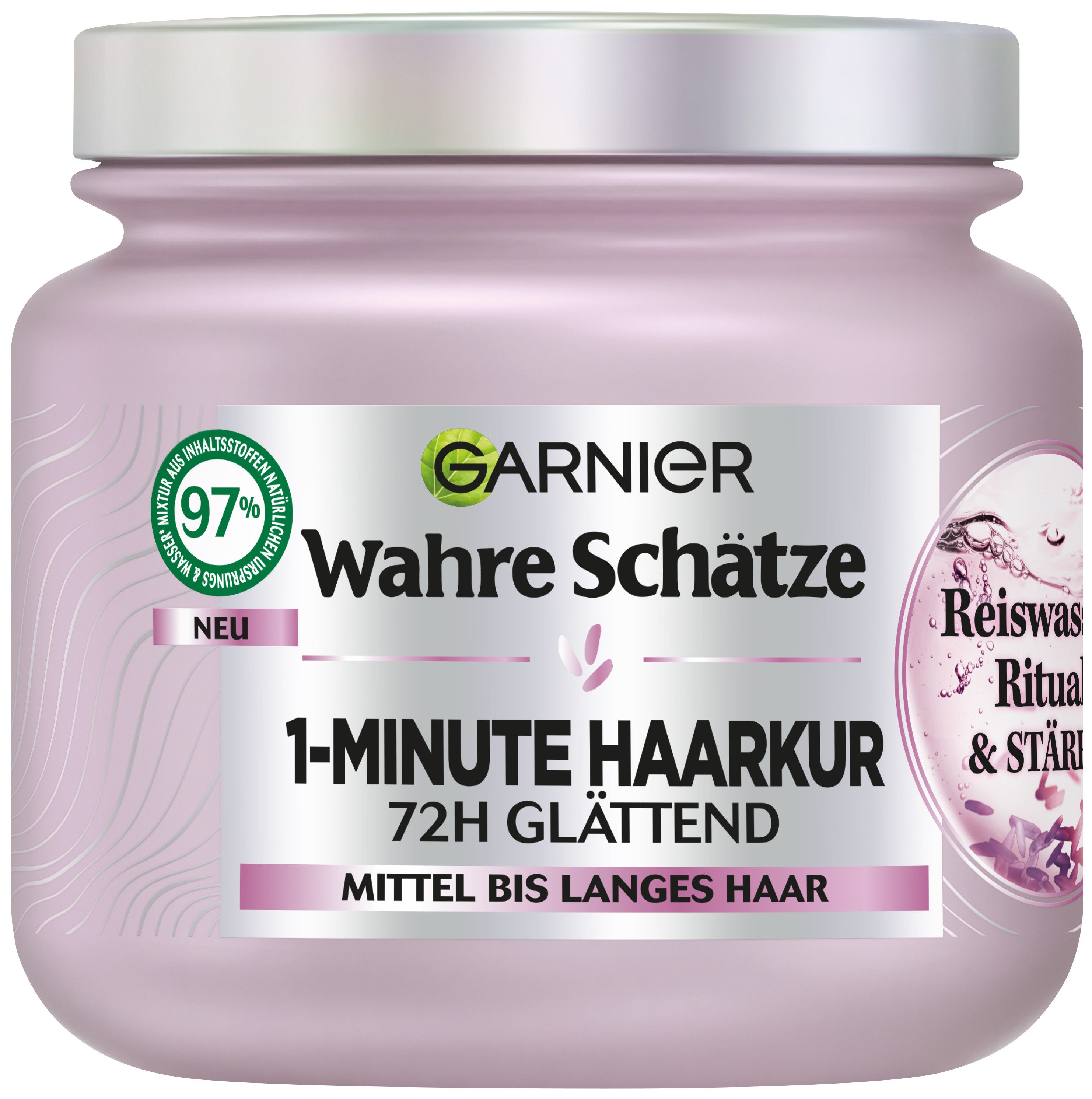 GARNIER Haarkur Garnier Wahre Schätze Reiswasser Ritual 1-Minute Haarkur