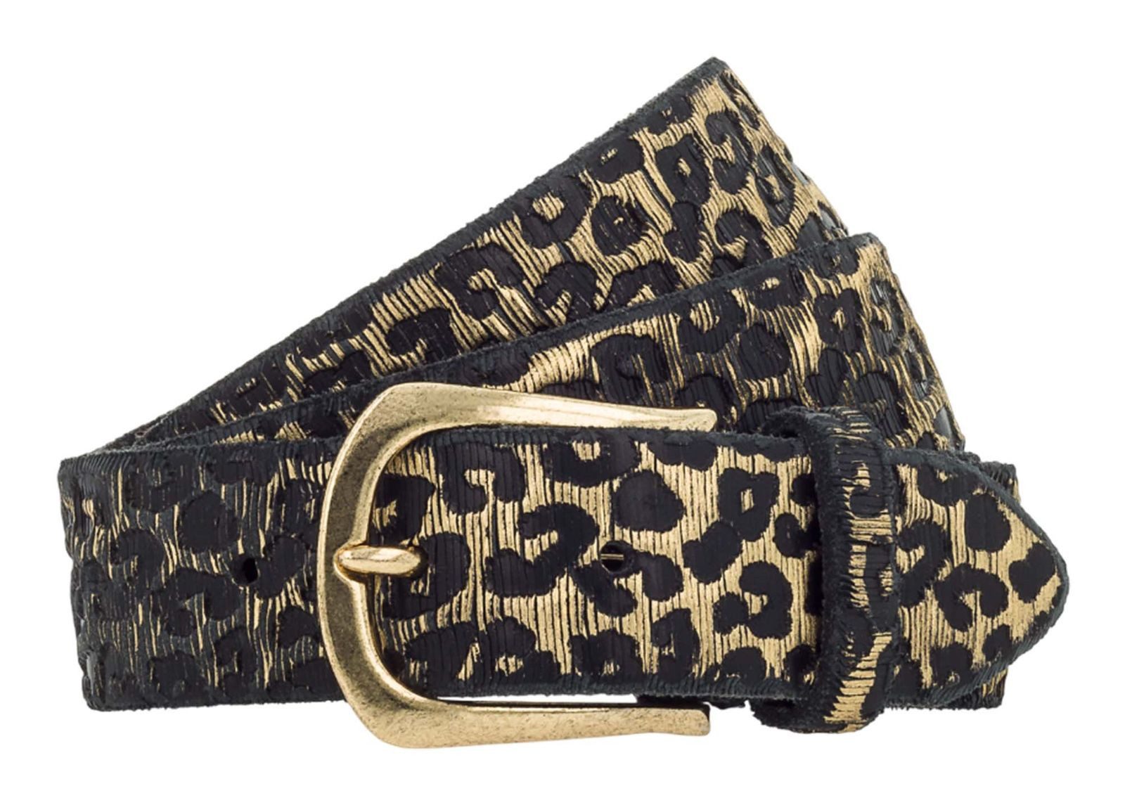 b.belt Ledergürtel Cat Silver Belt aus günstig online kaufen