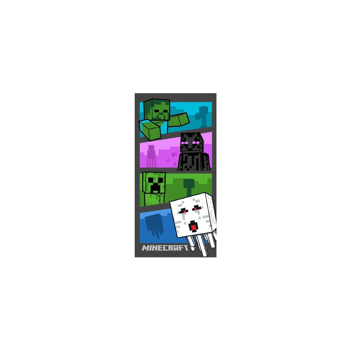 Minecraft Банные полотенца Minecraft Badetuch 70x140cm – Adventure Time Design, 100% Baumwolle (1-St)