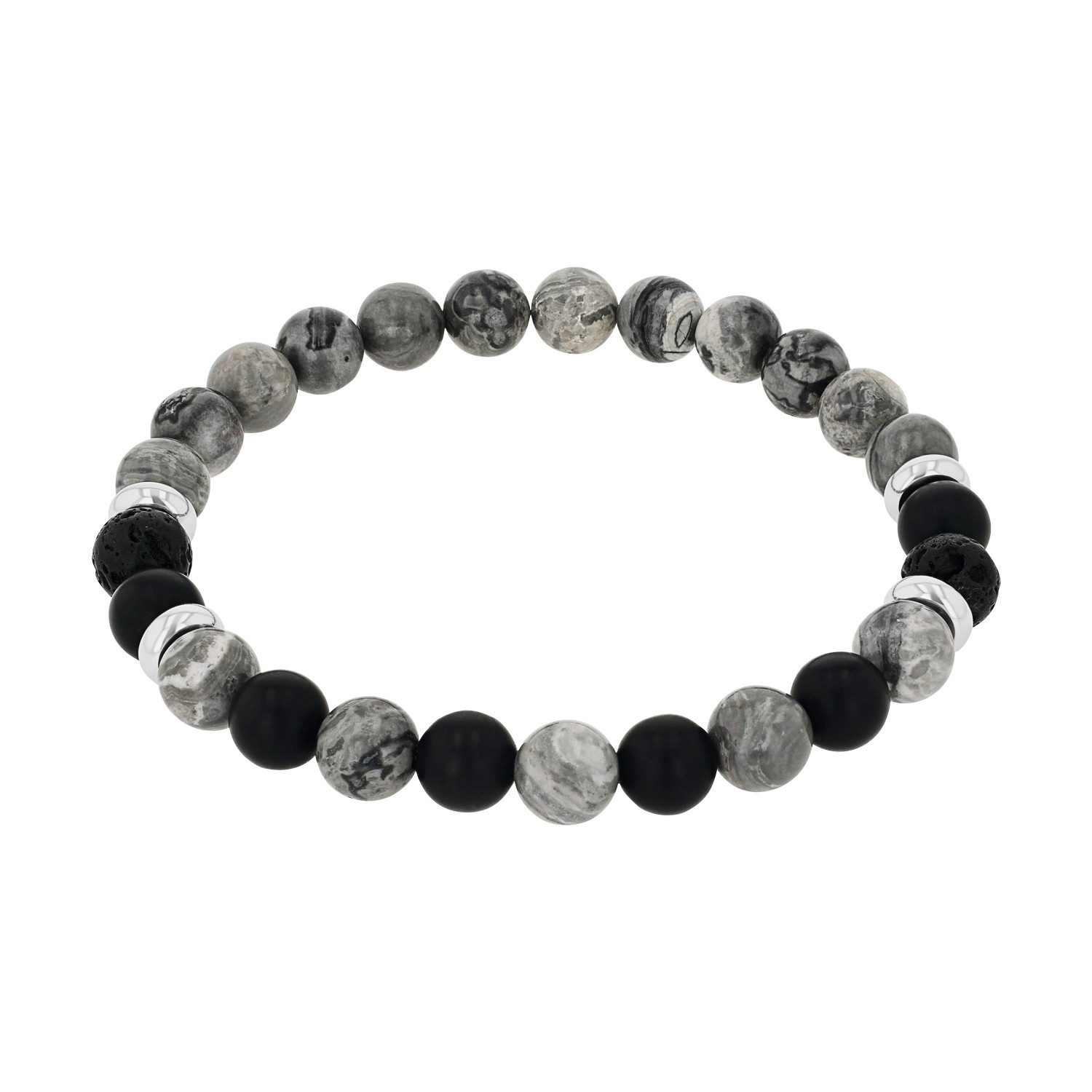 Amor Armband Amor Armband für Herren, Edelstahl, Jaspis, Achat (Armband, 1-tlg)