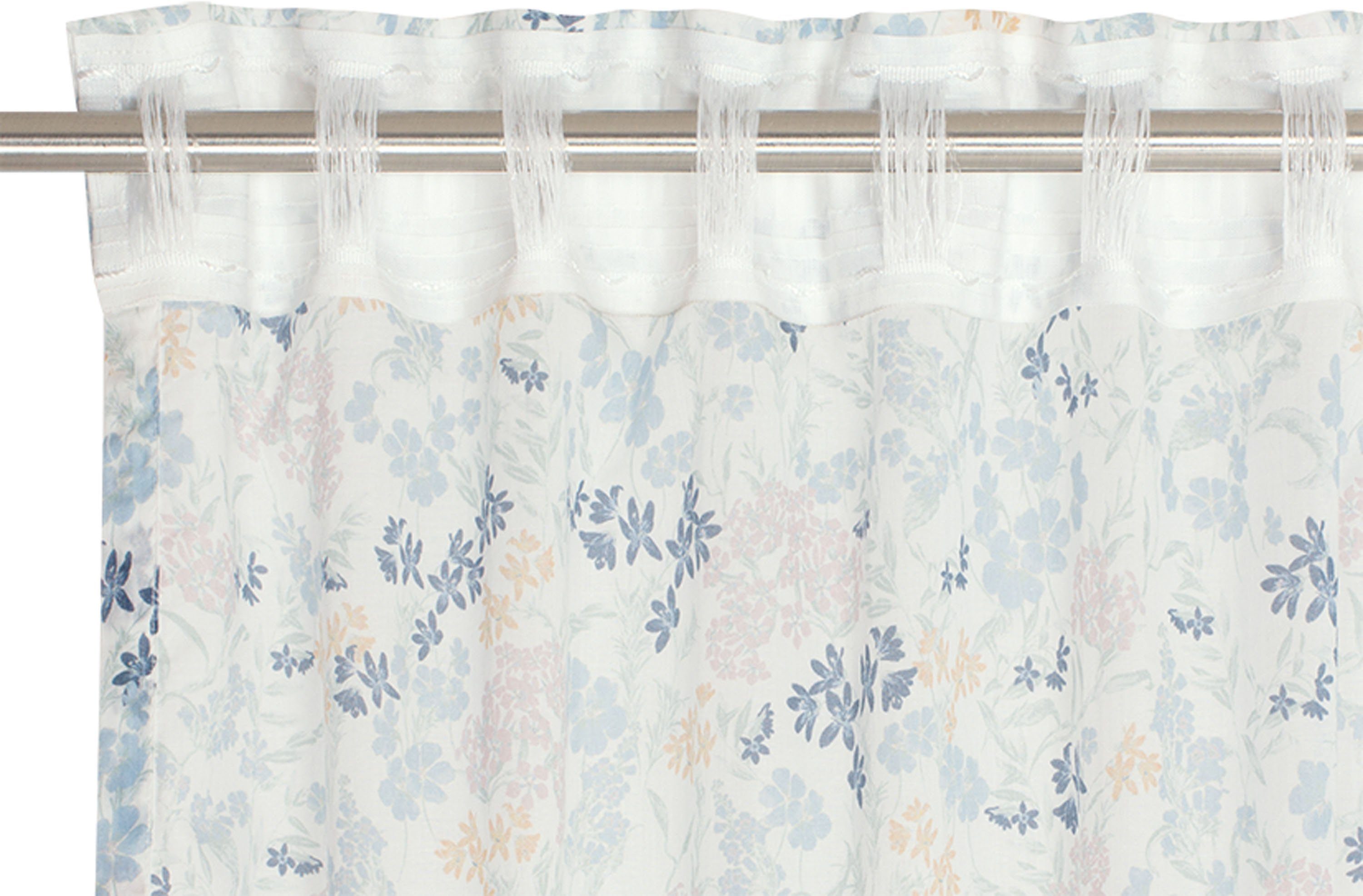 Vorhang Leyla, Esprit, Multifunktionsband (BCI) nachhaltigerer Baumwolle St), Jacquard, transparent, (1 aus