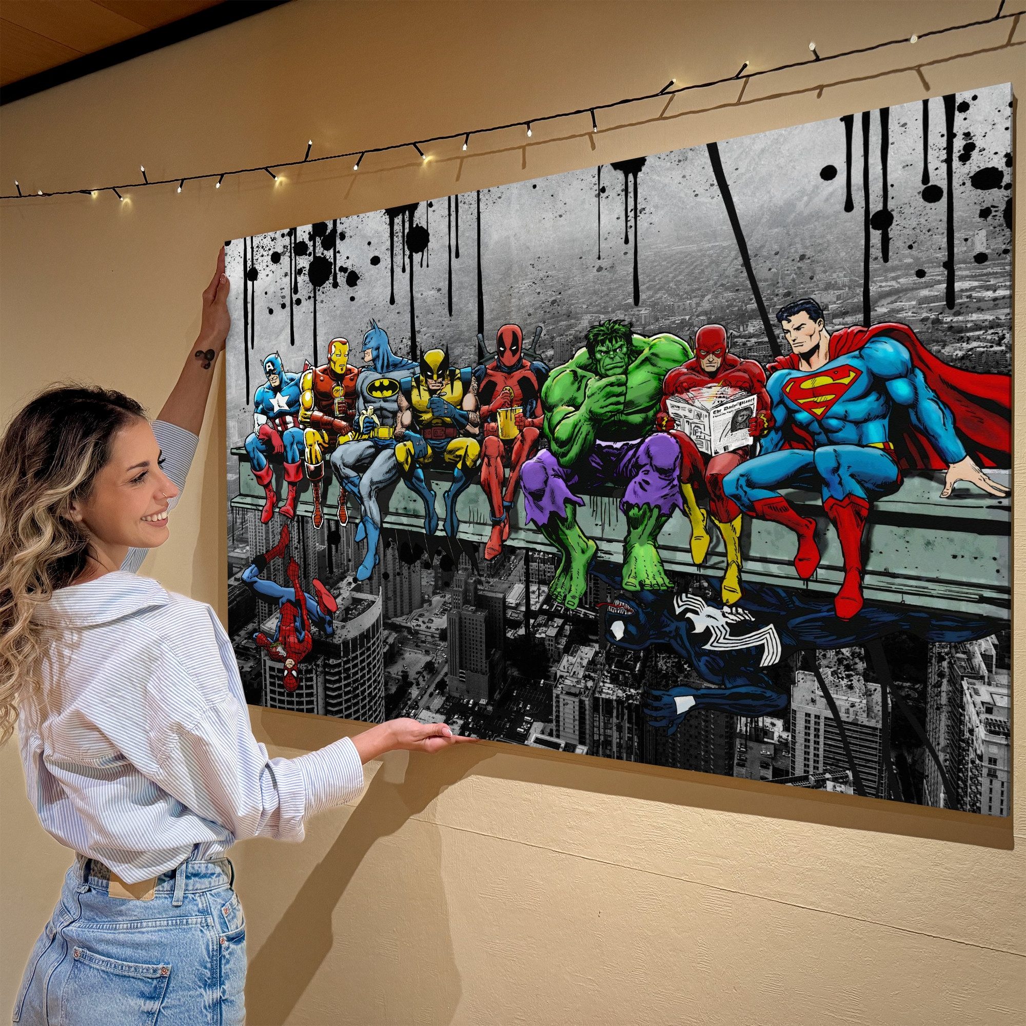 Artmazing Leinwandbild Super Hero Lunch Time, günstig online kaufen