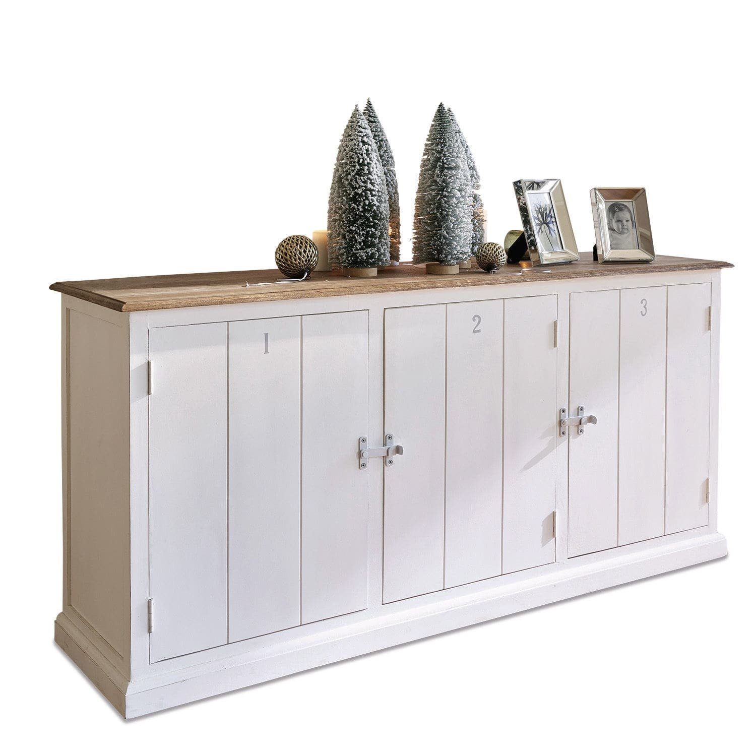 Mirabeau Kommode Sideboard Océano weiß/braun