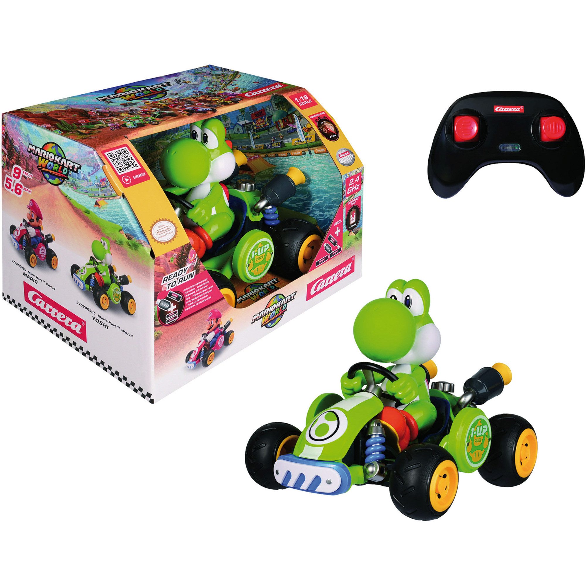 Carrera® Spielzeug-Auto Carrera RC 2,4GHz Mario Kart World, Yoshi
