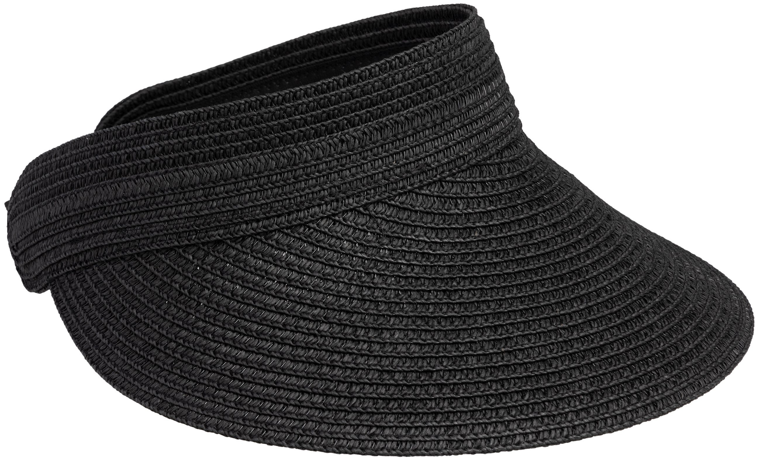 Caspar Strohhut HT027 verstellbare leichte Damen Sommer Schirmmütze Sonnenvisor