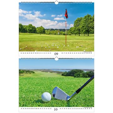 Seelenzauber ewige Kalender Golfzauber DIN A3 - Immerwährender Kalender Golf und golfen - Seelenz