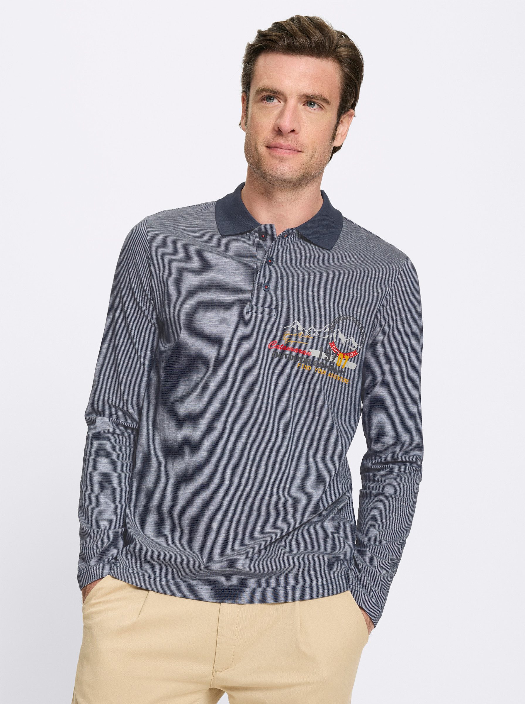 T-Shirt Langarm-Poloshirt Langarm