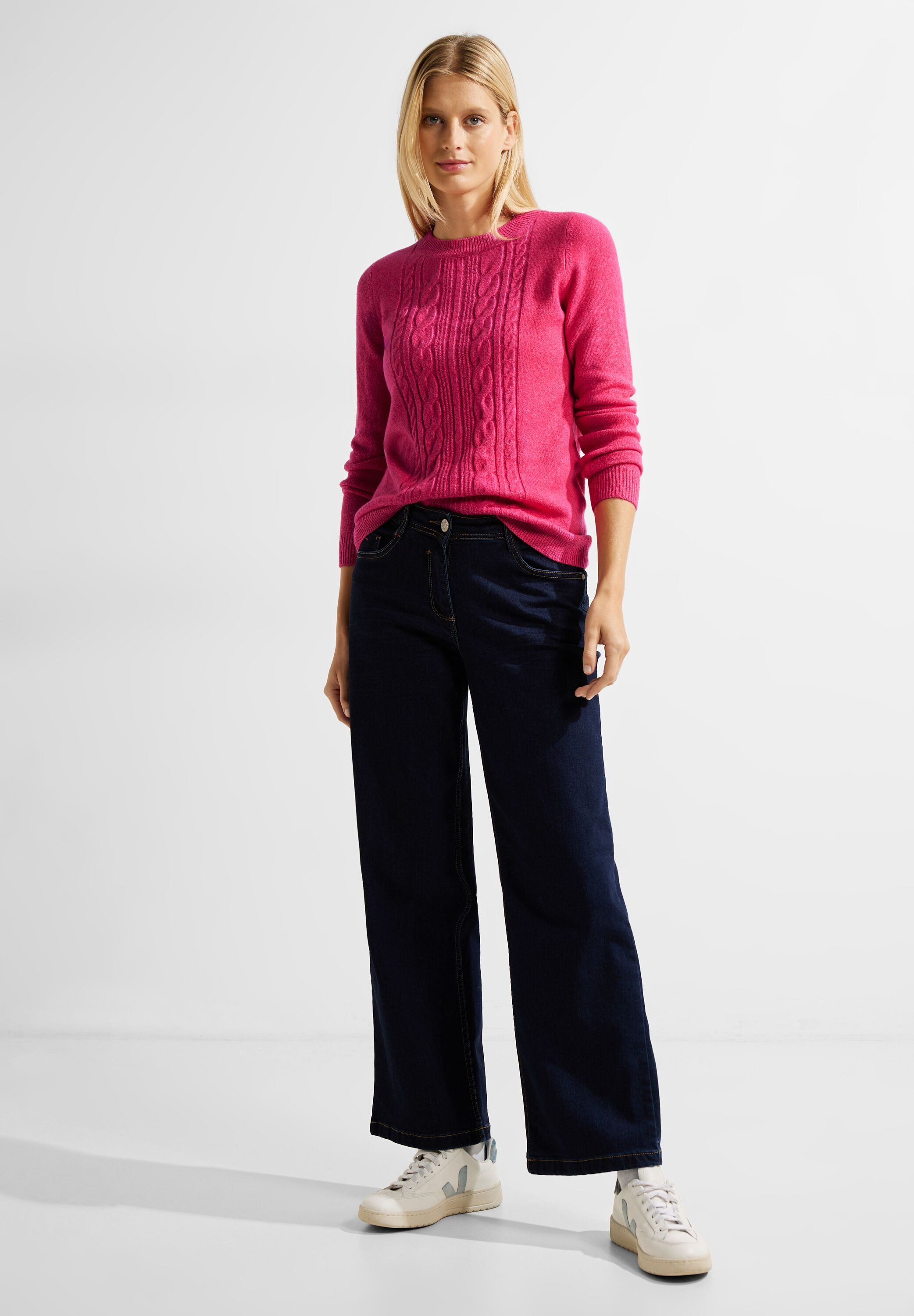CECIL Strickpullover in Melange Optik
