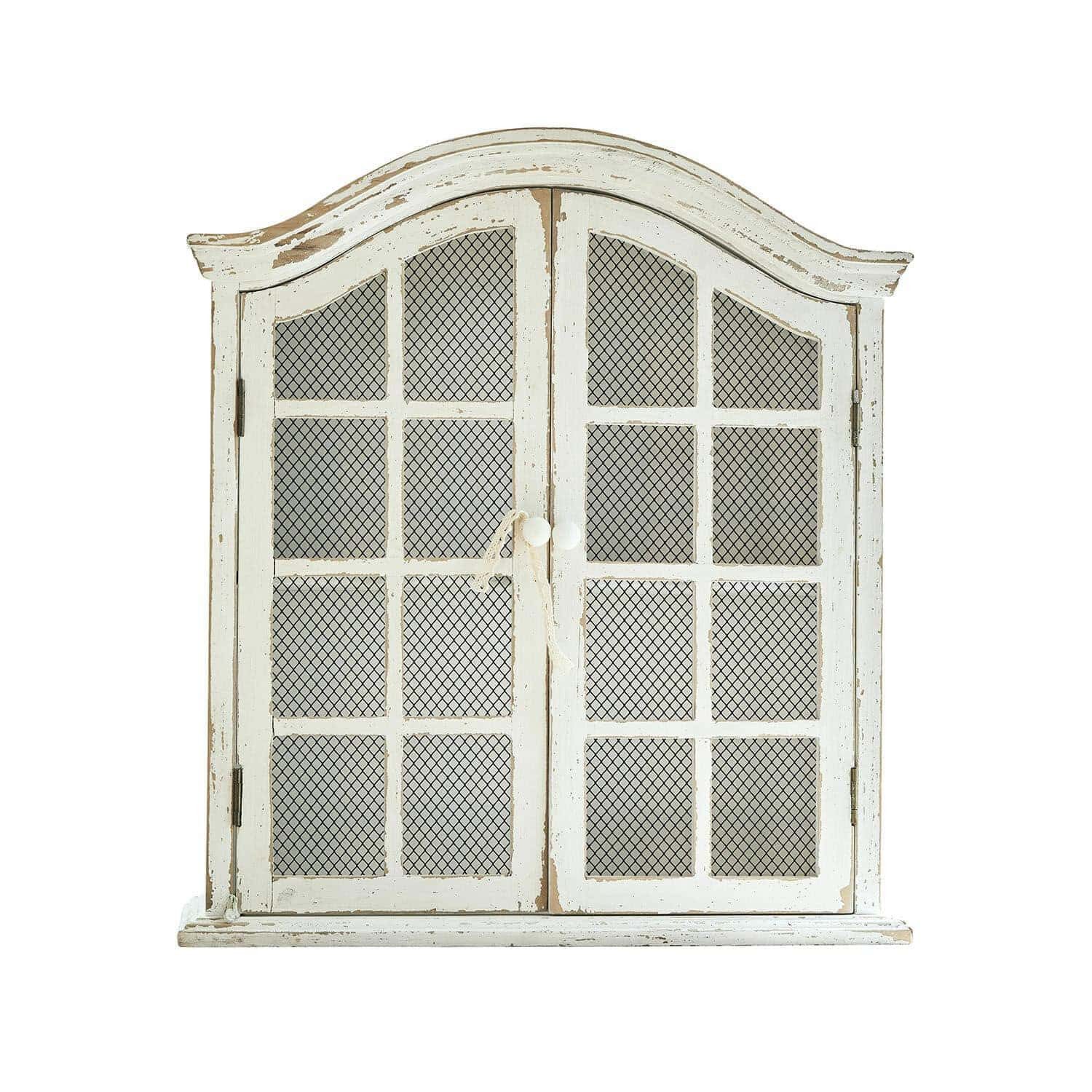 Mirabeau Wandregal Wandschrank Monthelie antikweiß